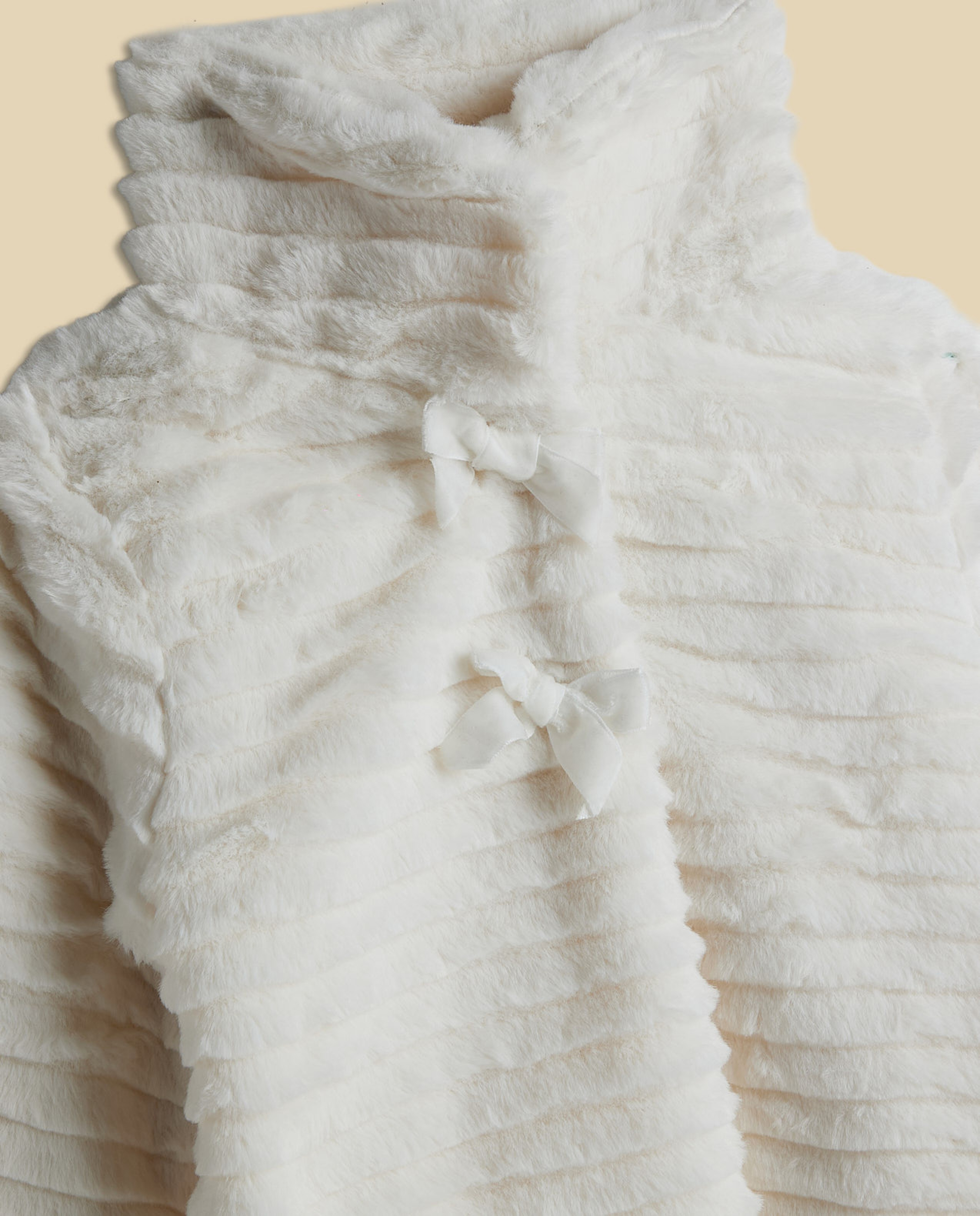 Textured Jacket with Button Closure