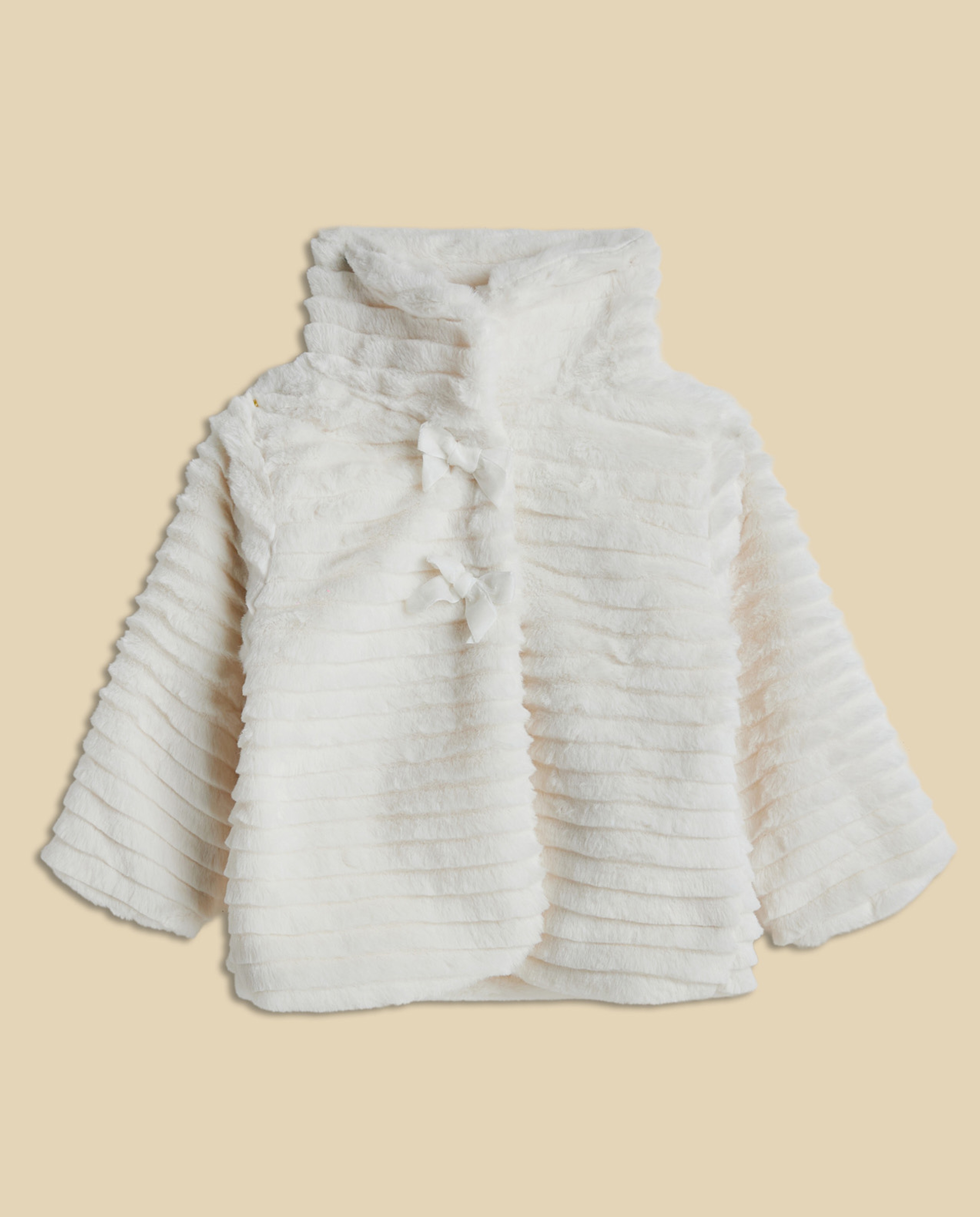 Textured Jacket with Button Closure