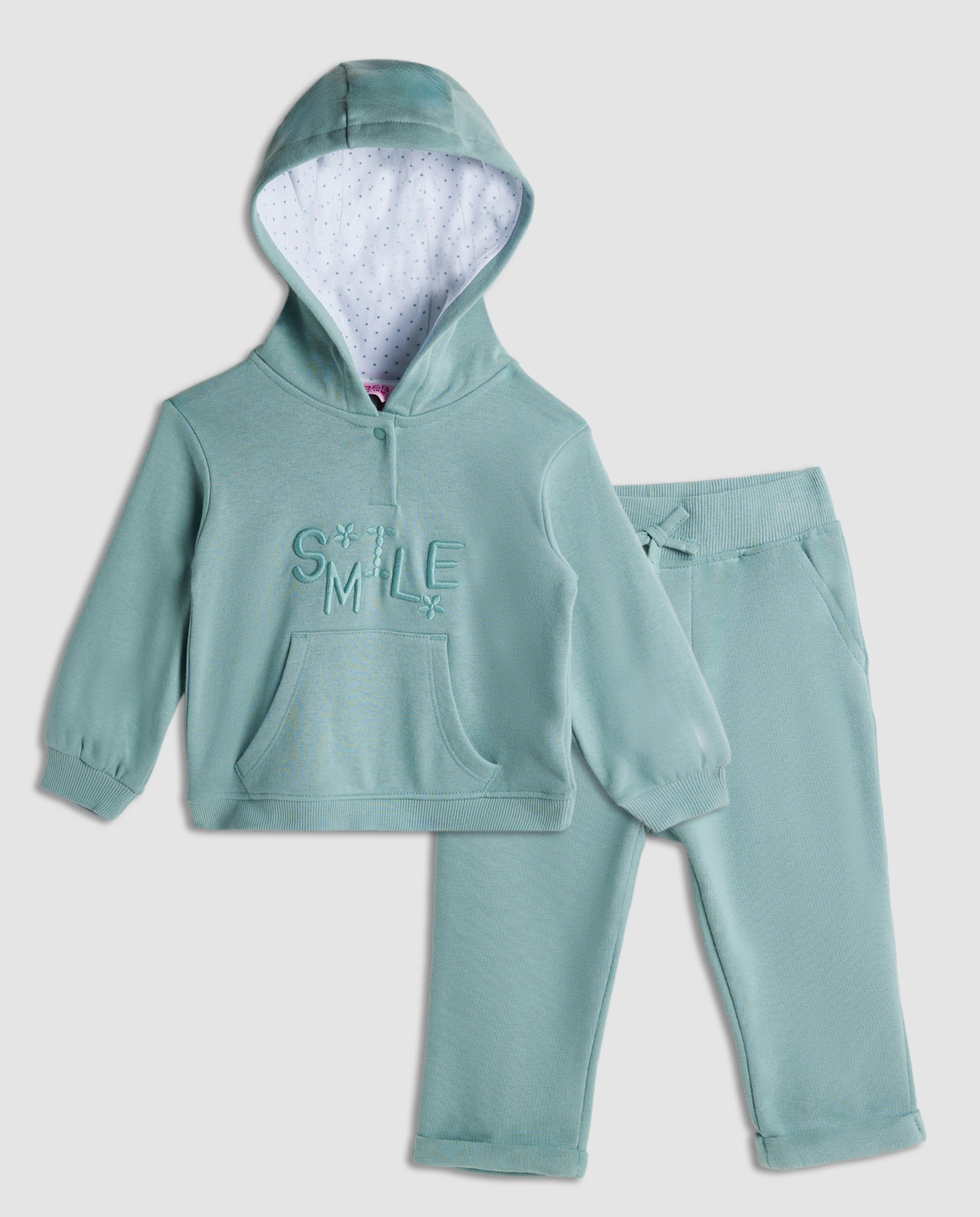 Embroidered Sweatsuit Set