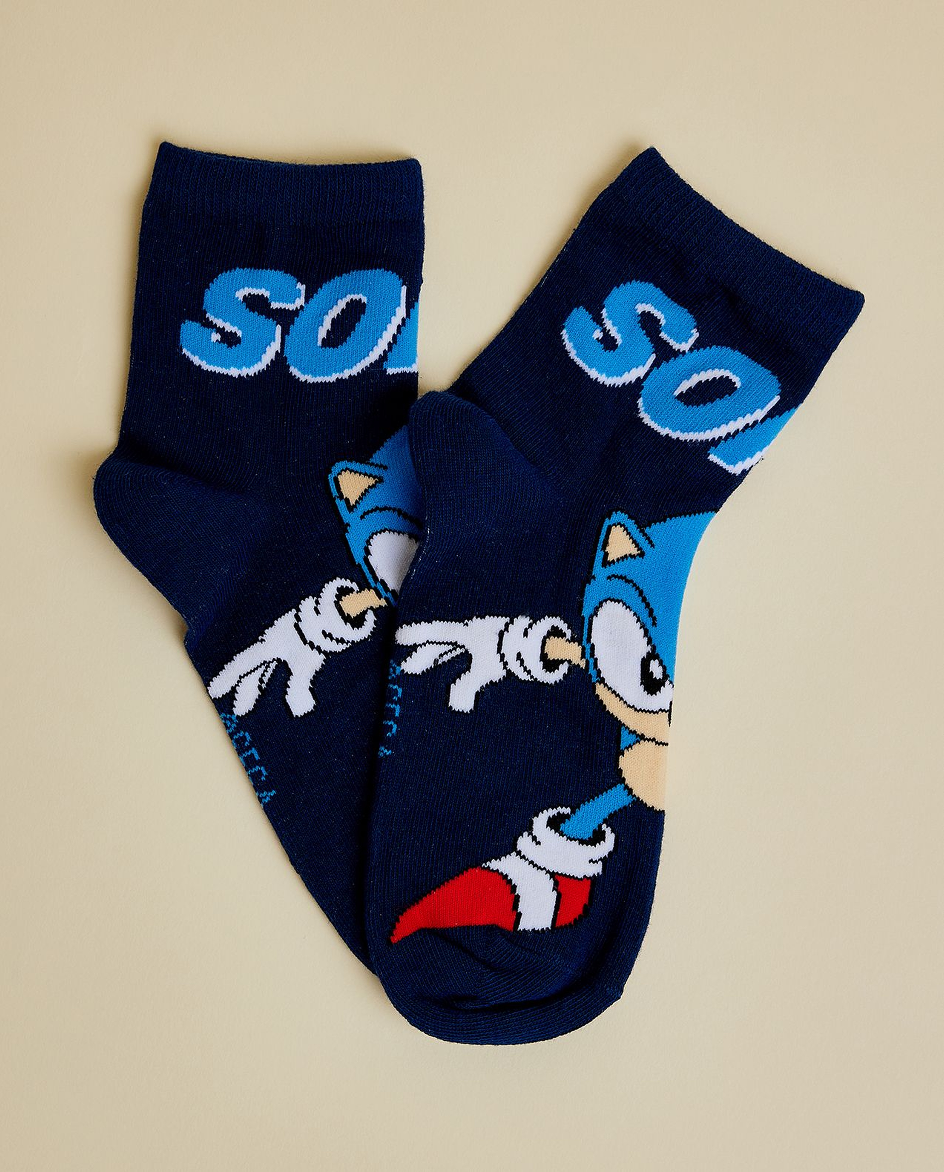 3 Pack Sonic Ankle Socks