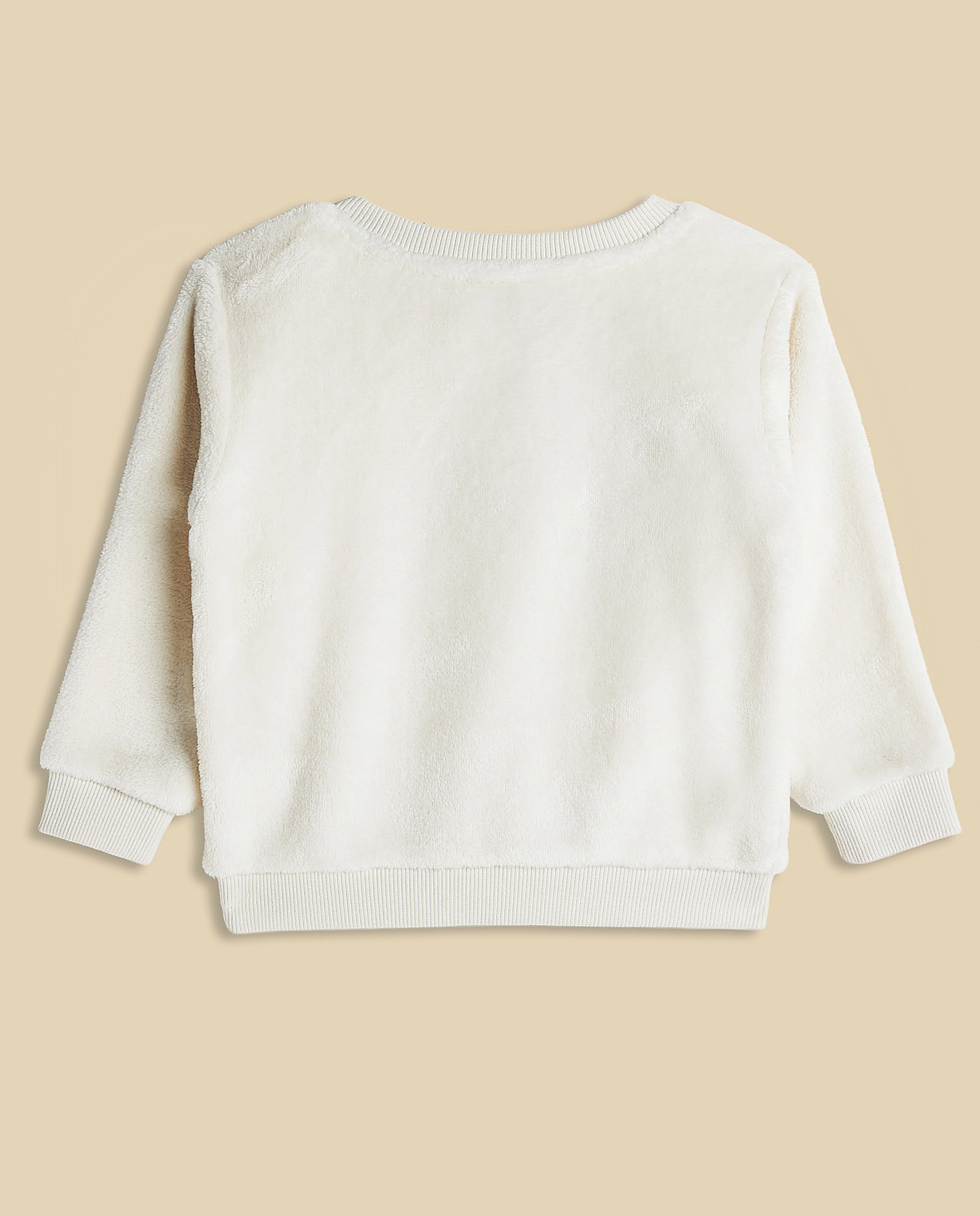 Embellished Sweatshirt with Crew Neck and Long Sleeves