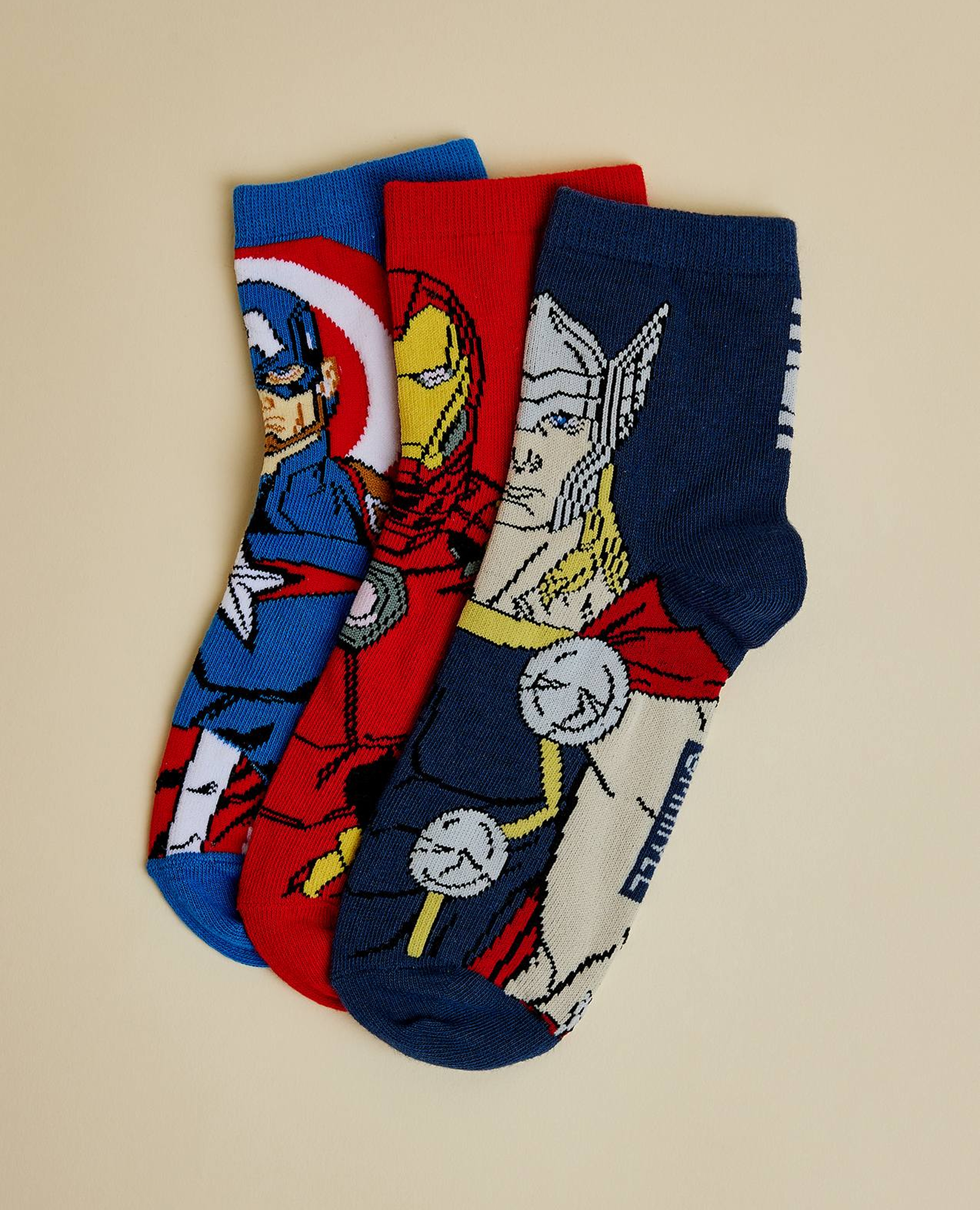 جوارب قصيرة مارفل أولاد - 3 أزواج