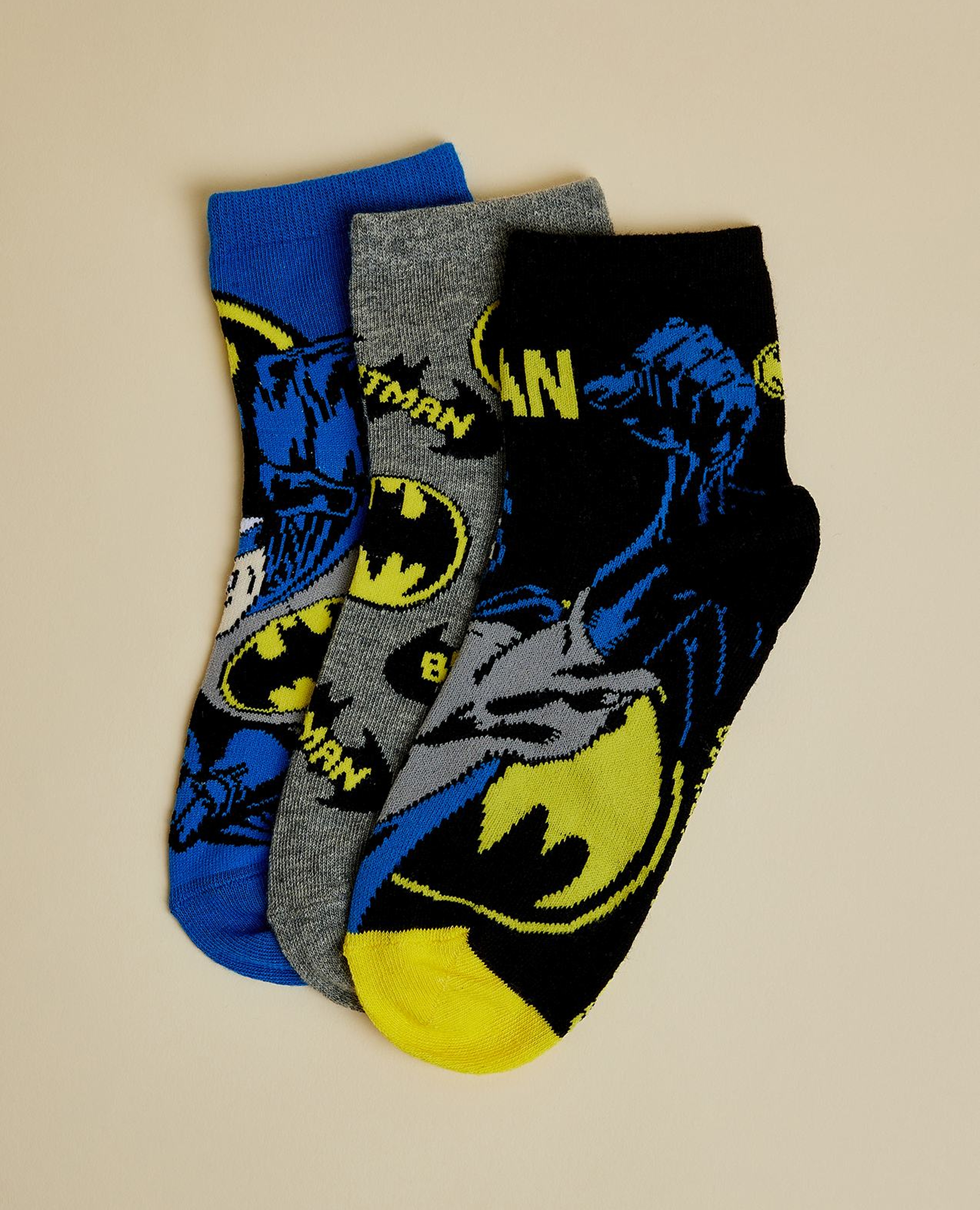 جوارب قصيرة باتمان - 3 أزواج
