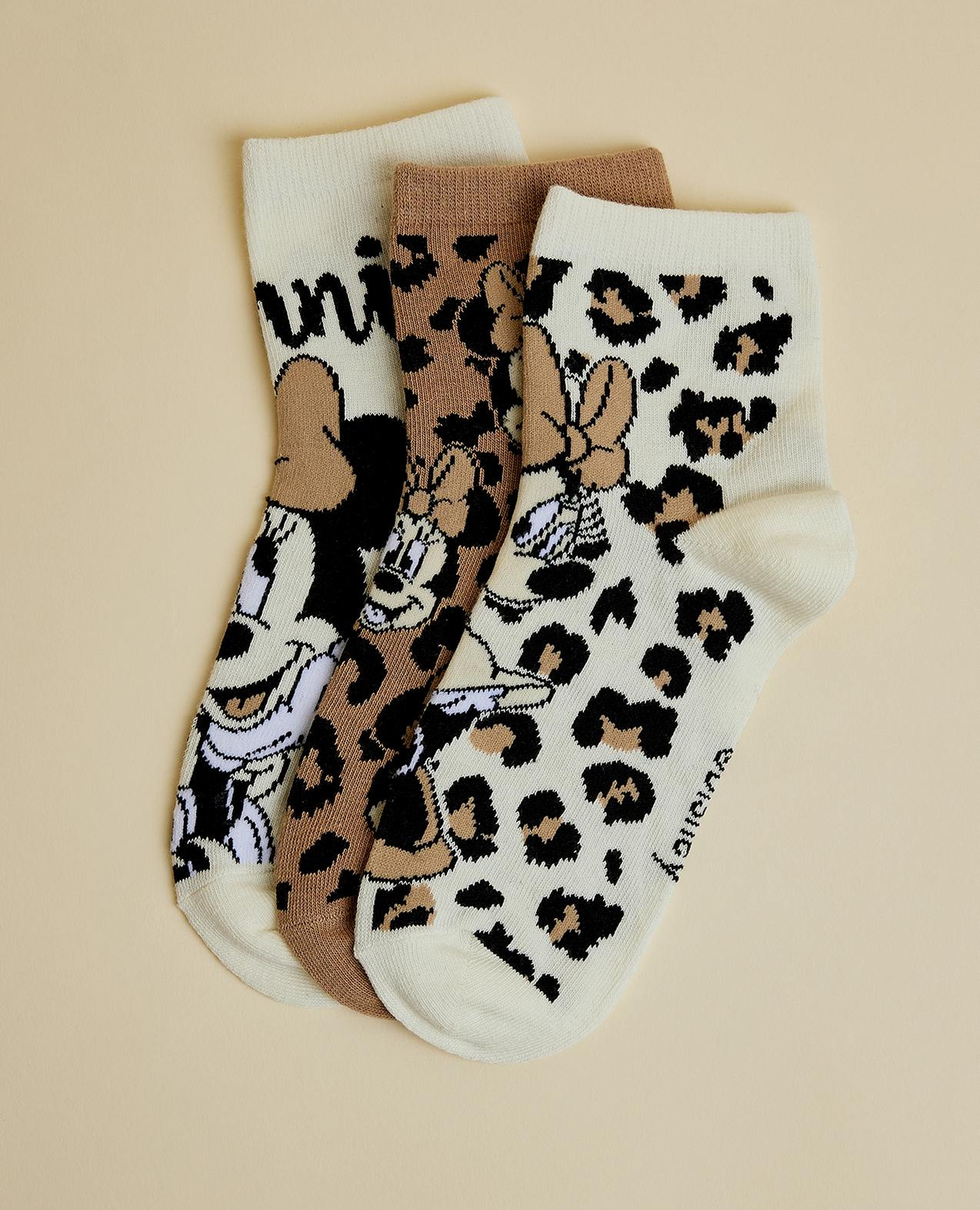 3 Pack Minnie Mouse Ankle Socks