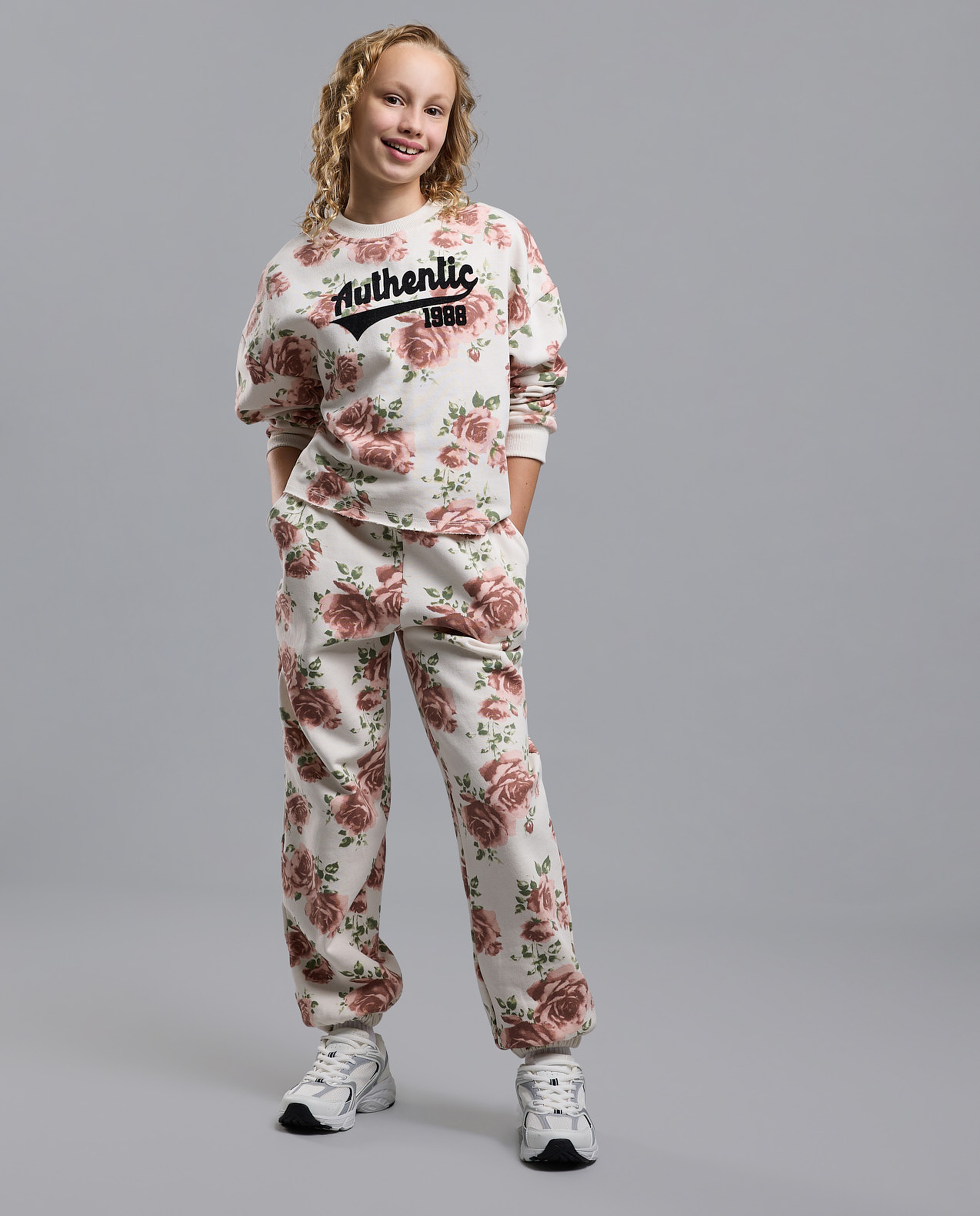 Floral Print Sweatsuit Set