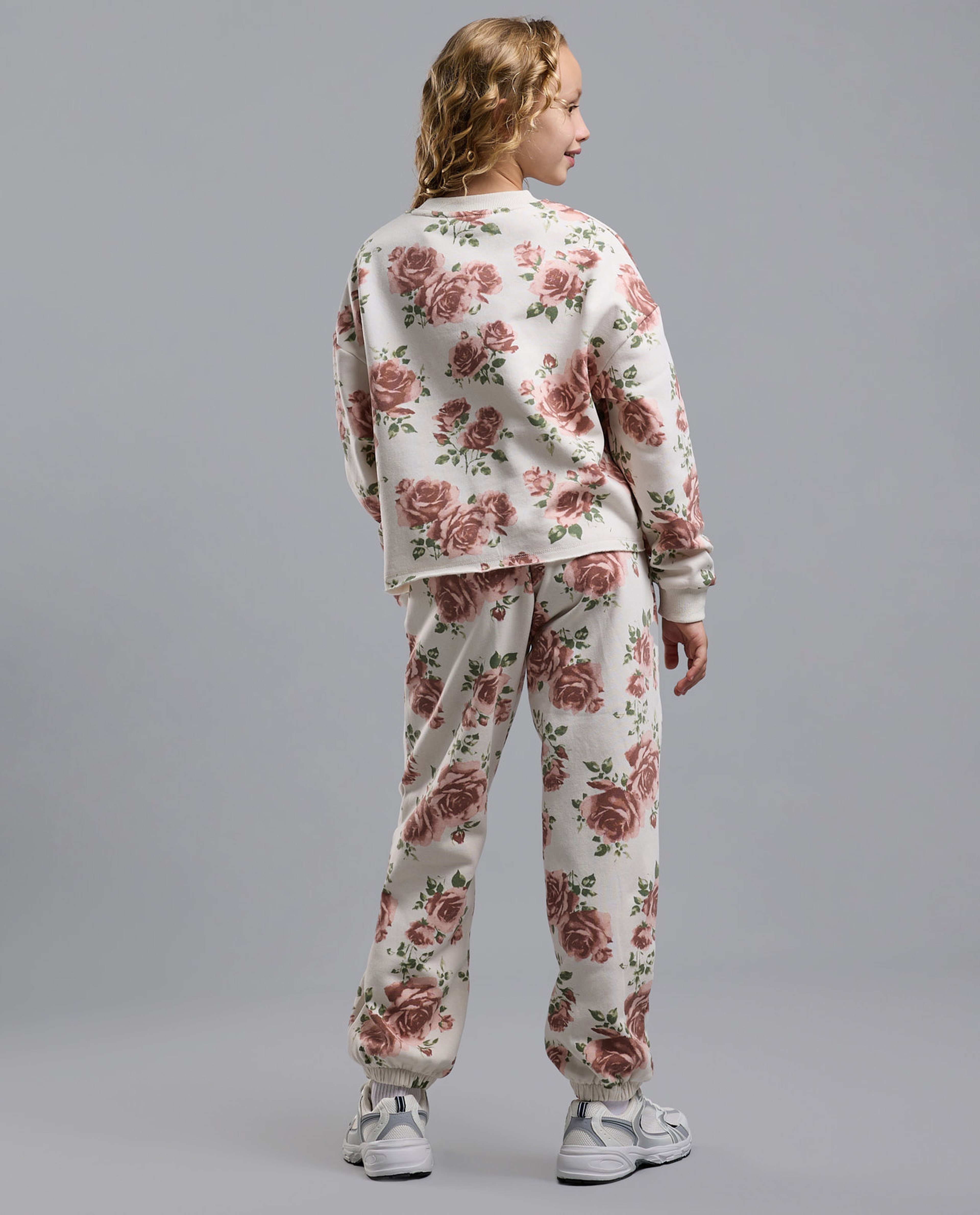 Floral Print Sweatsuit Set