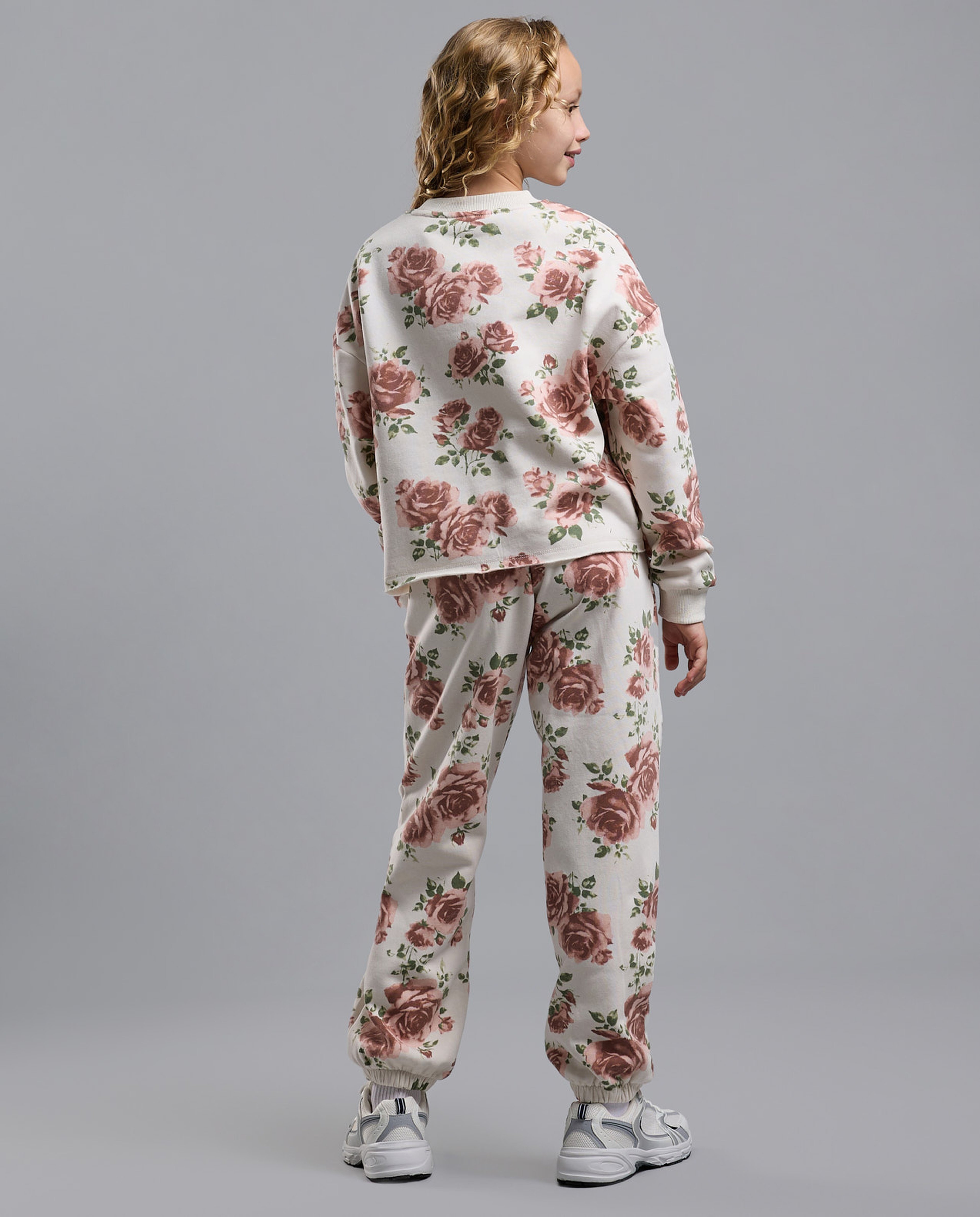 Floral Print Sweatsuit Set