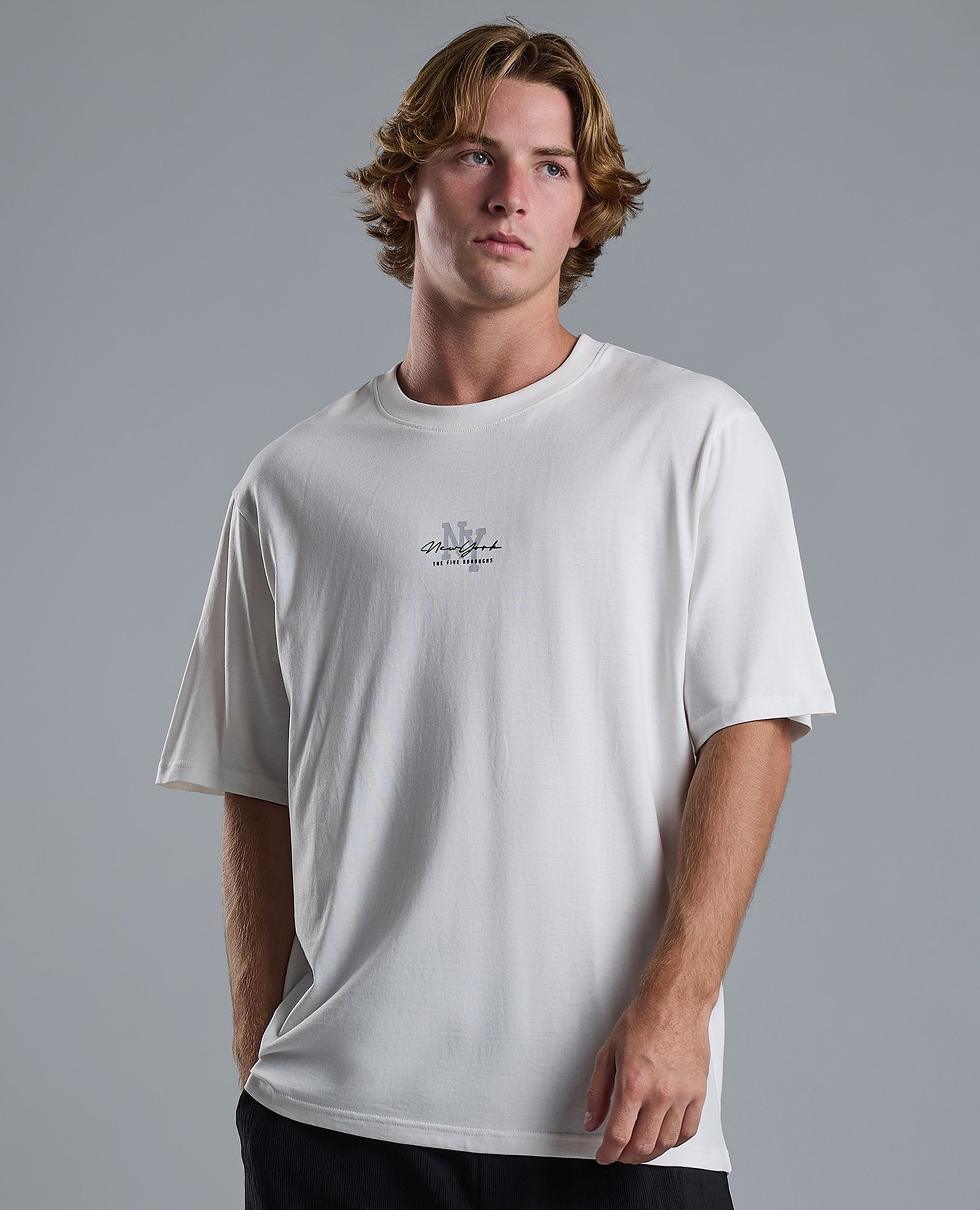 Printed T-Shirt with Crew Neck and Short Sleeves