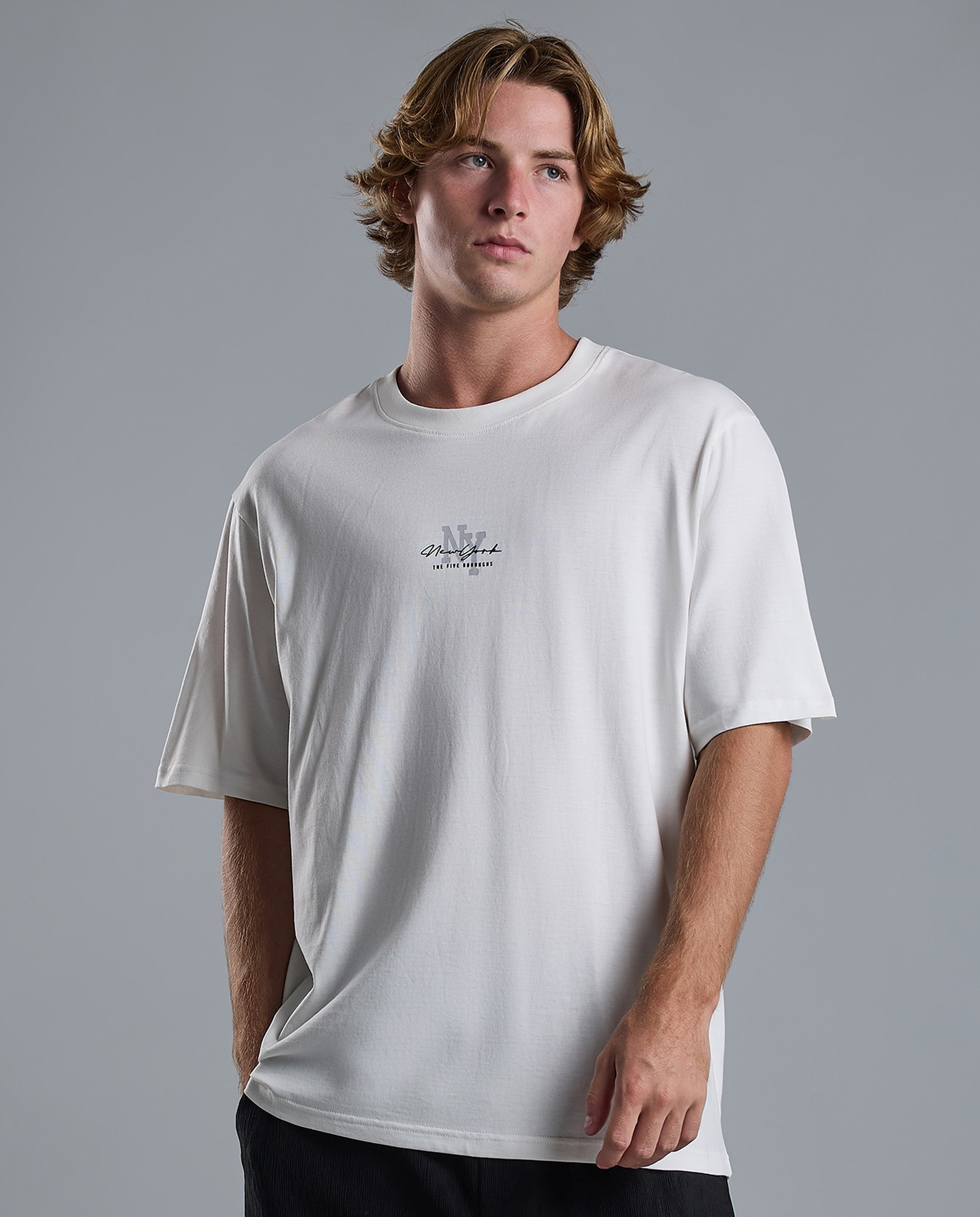 Printed T-Shirt with Crew Neck and Short Sleeves