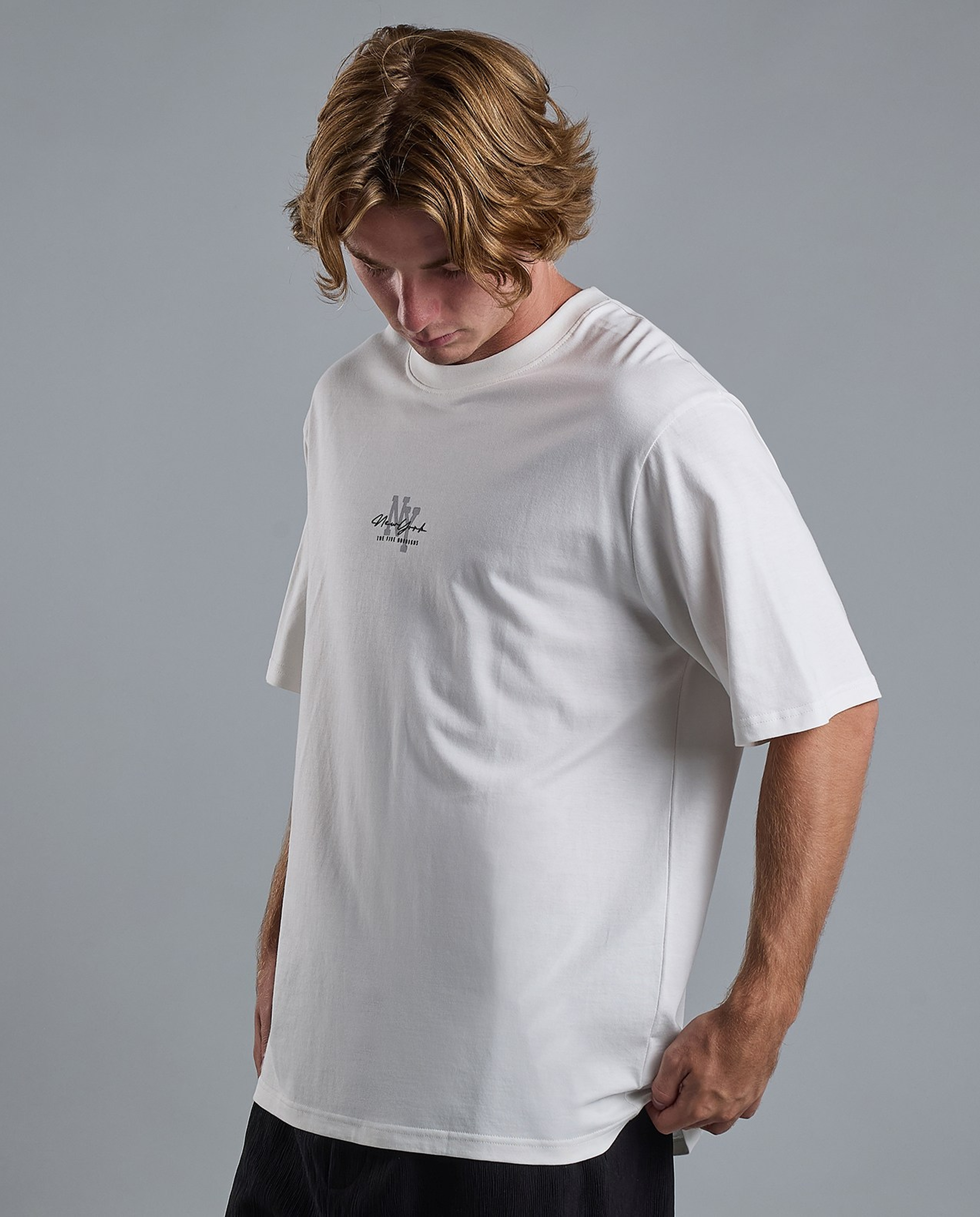 Printed T-Shirt with Crew Neck and Short Sleeves