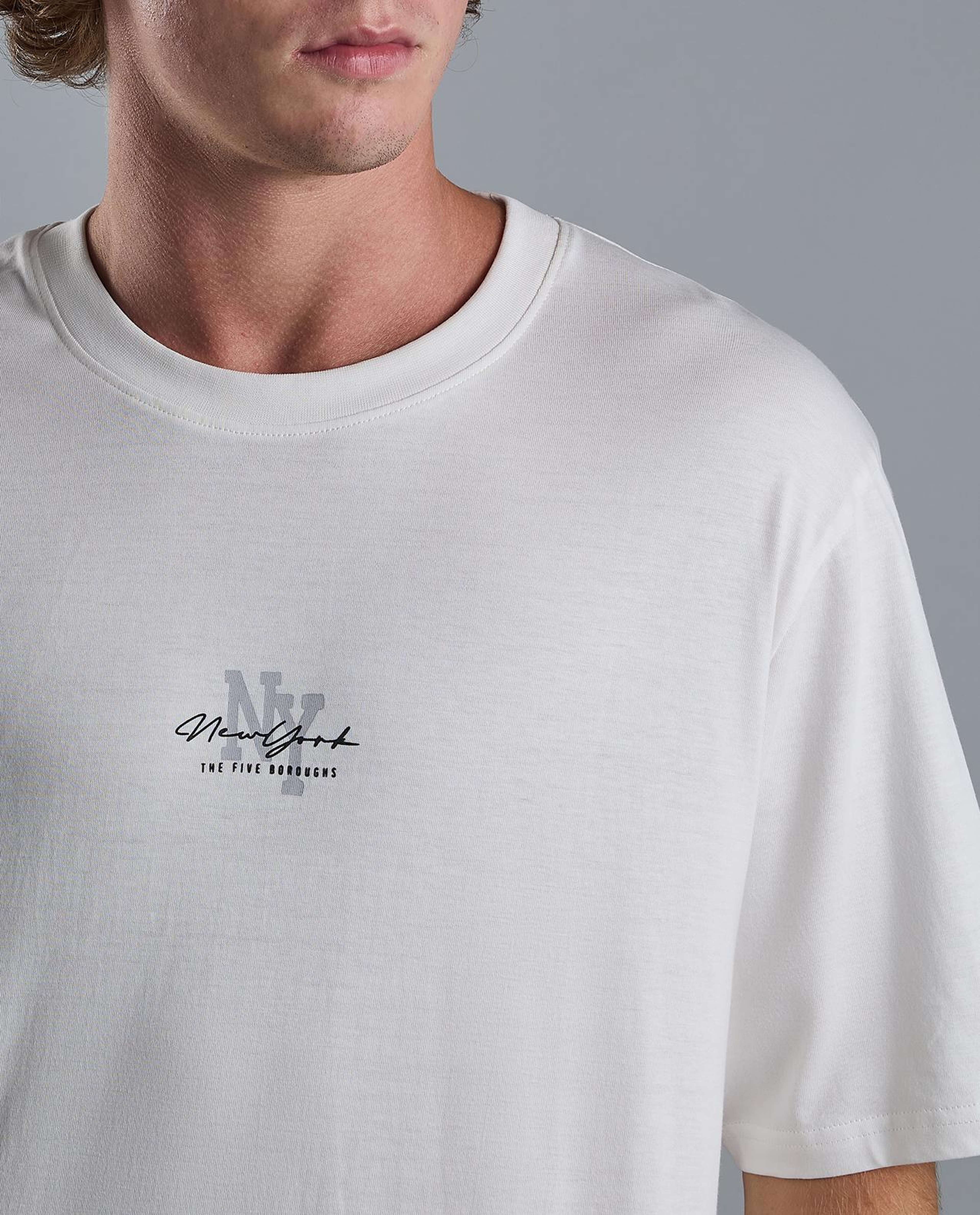 Printed T-Shirt with Crew Neck and Short Sleeves