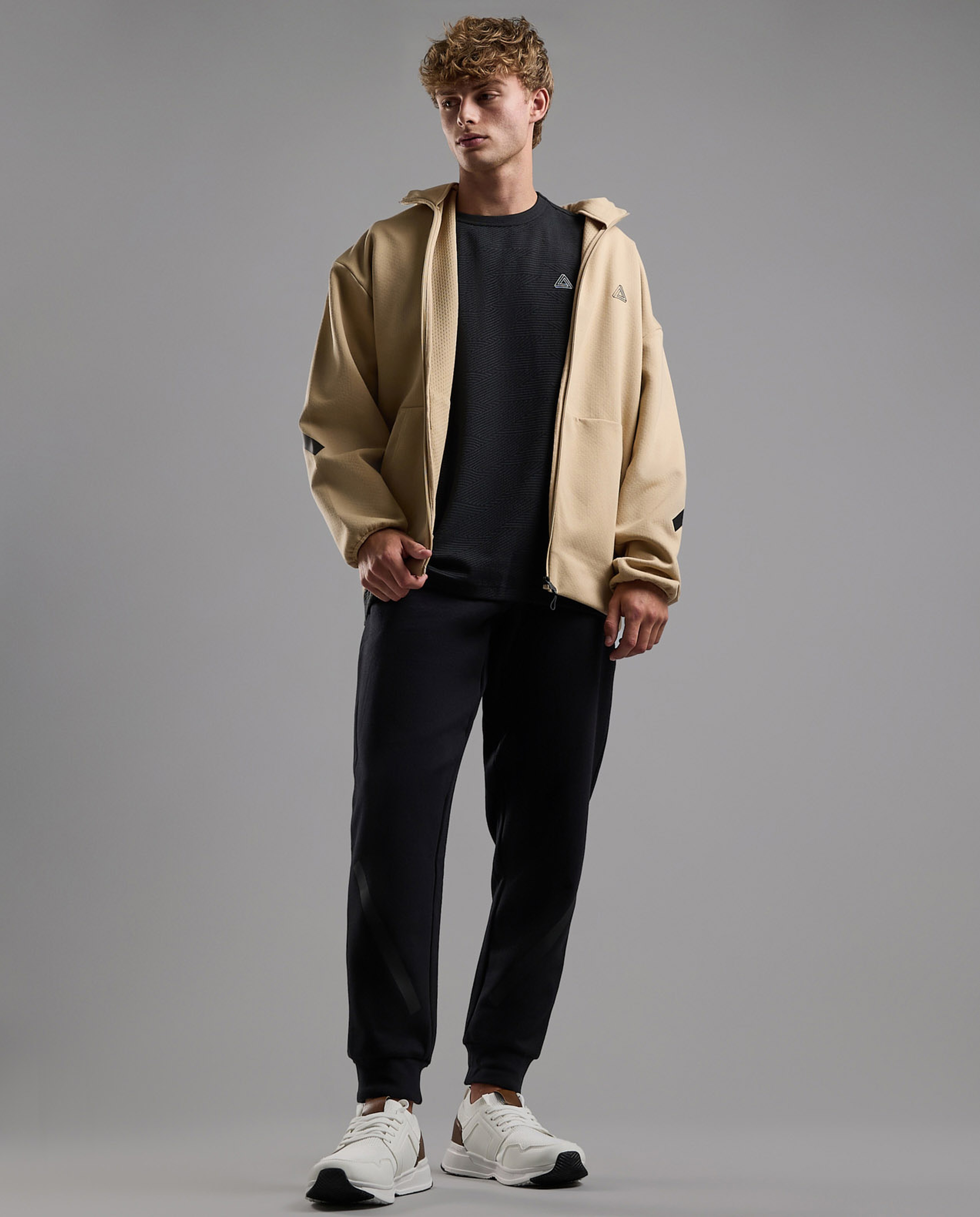 Print Detail Active T-Shirt with Crew Neck and Short Sleeves