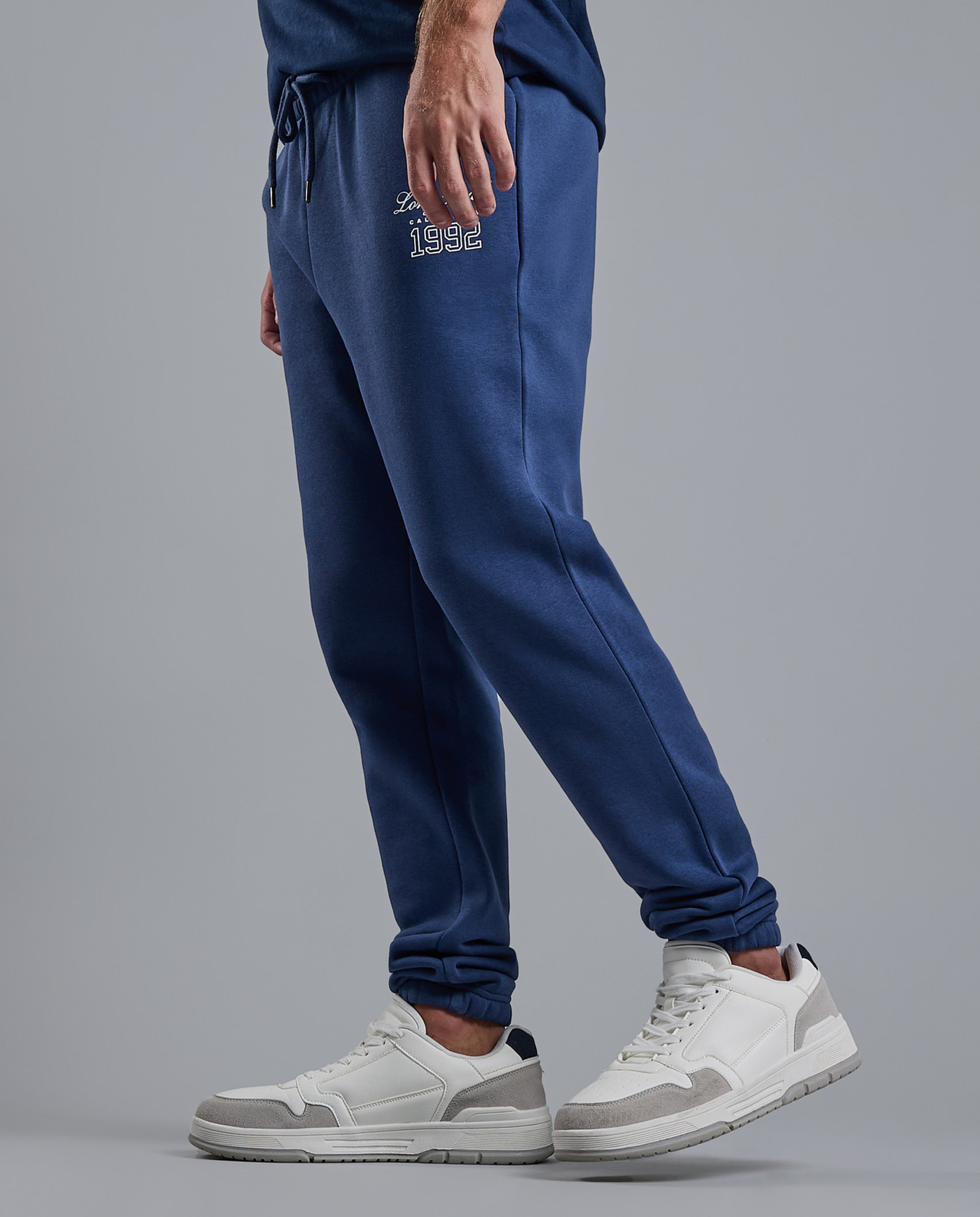 Printed Joggers with Drawstring Waist