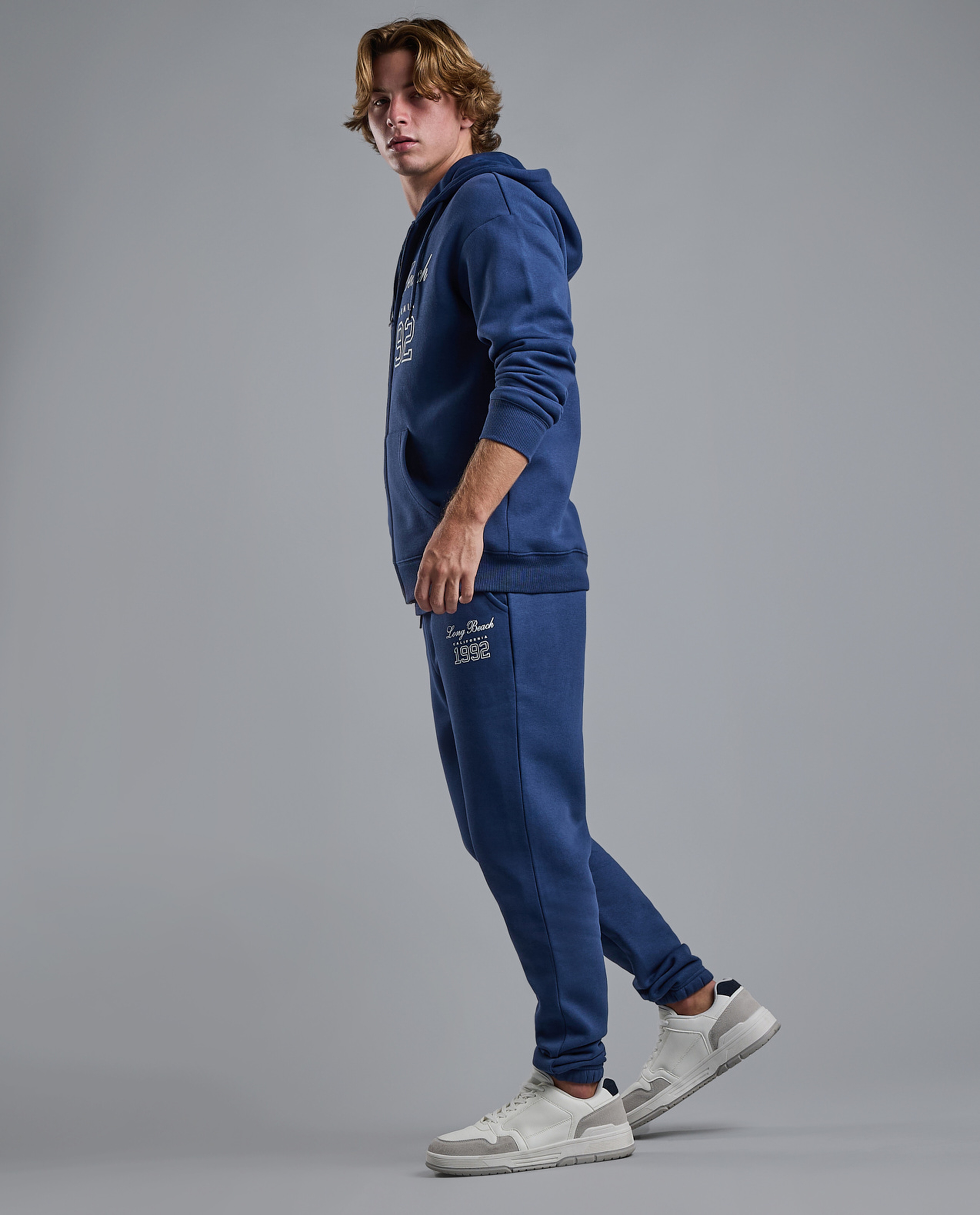 Printed Joggers with Drawstring Waist