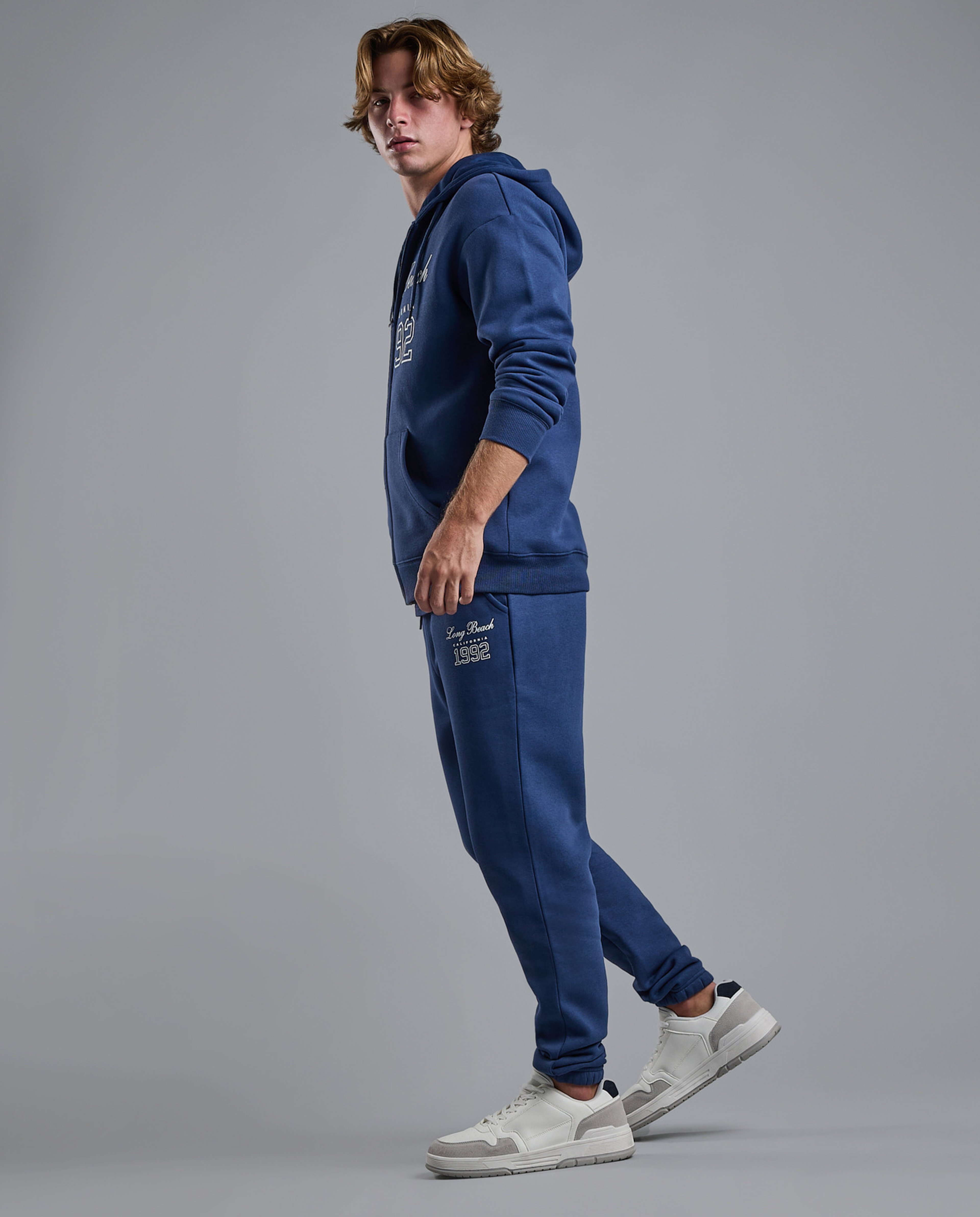 Printed Joggers with Drawstring Waist