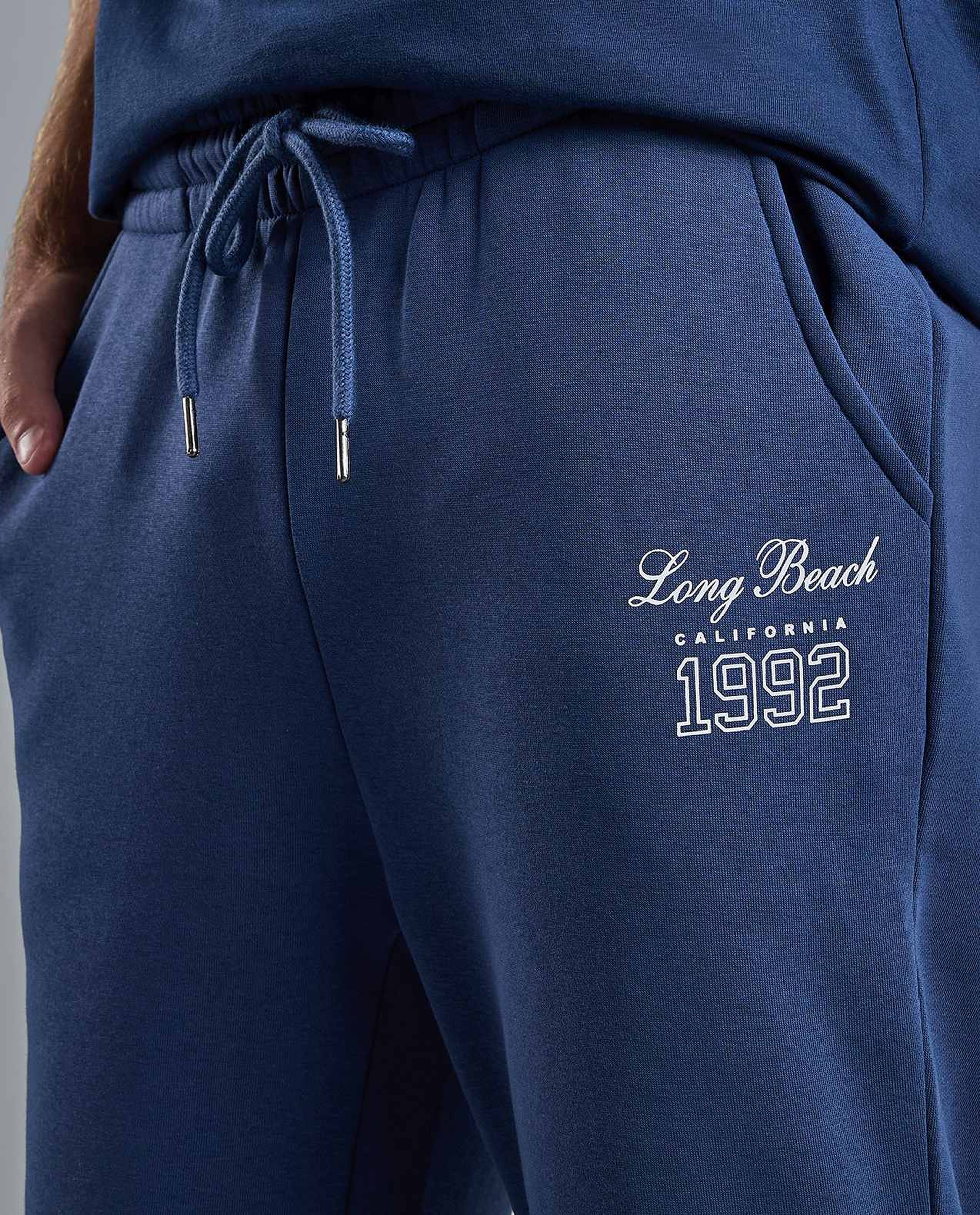 Printed Joggers with Drawstring Waist