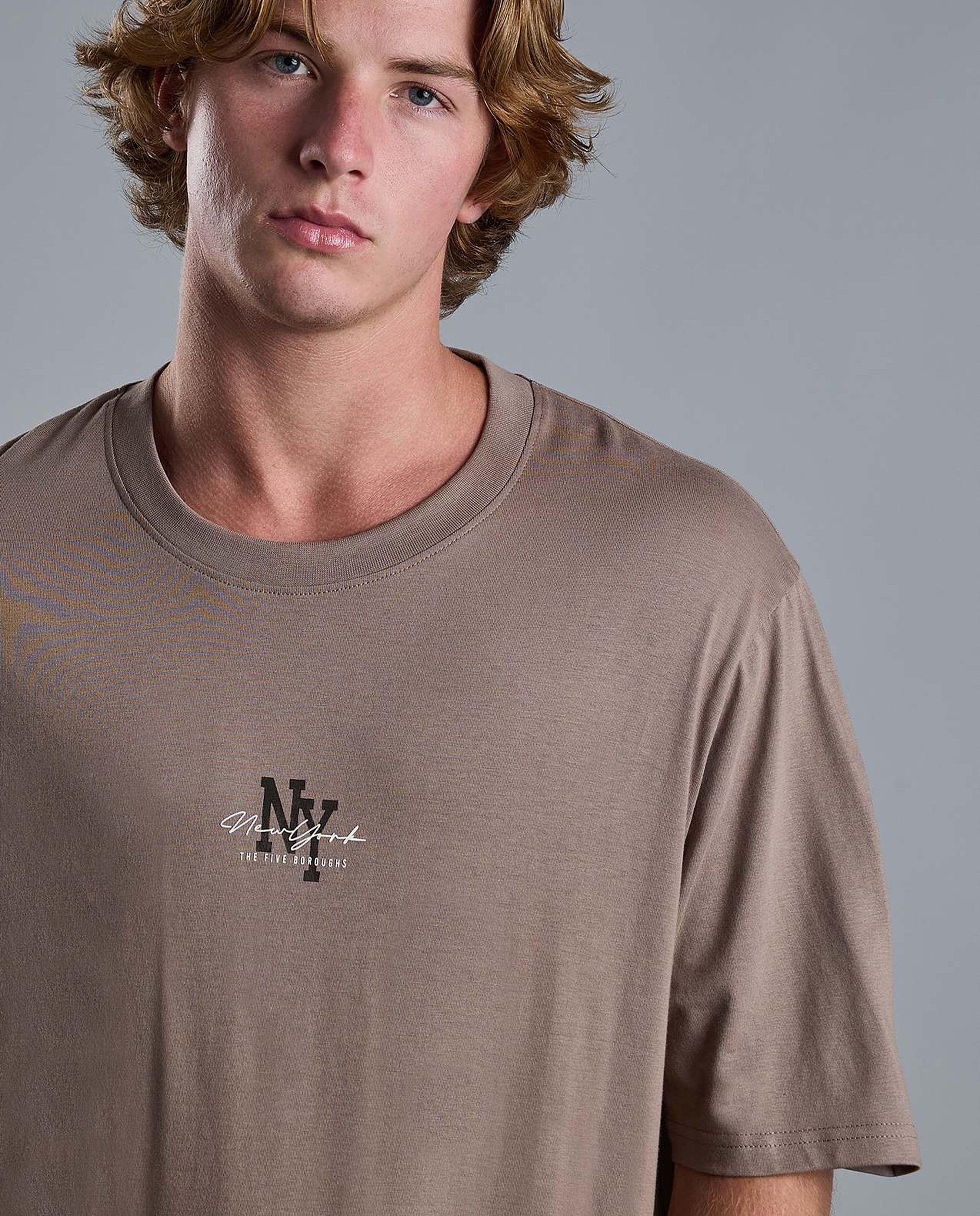 Printed T-Shirt with Crew Neck and Short Sleeves