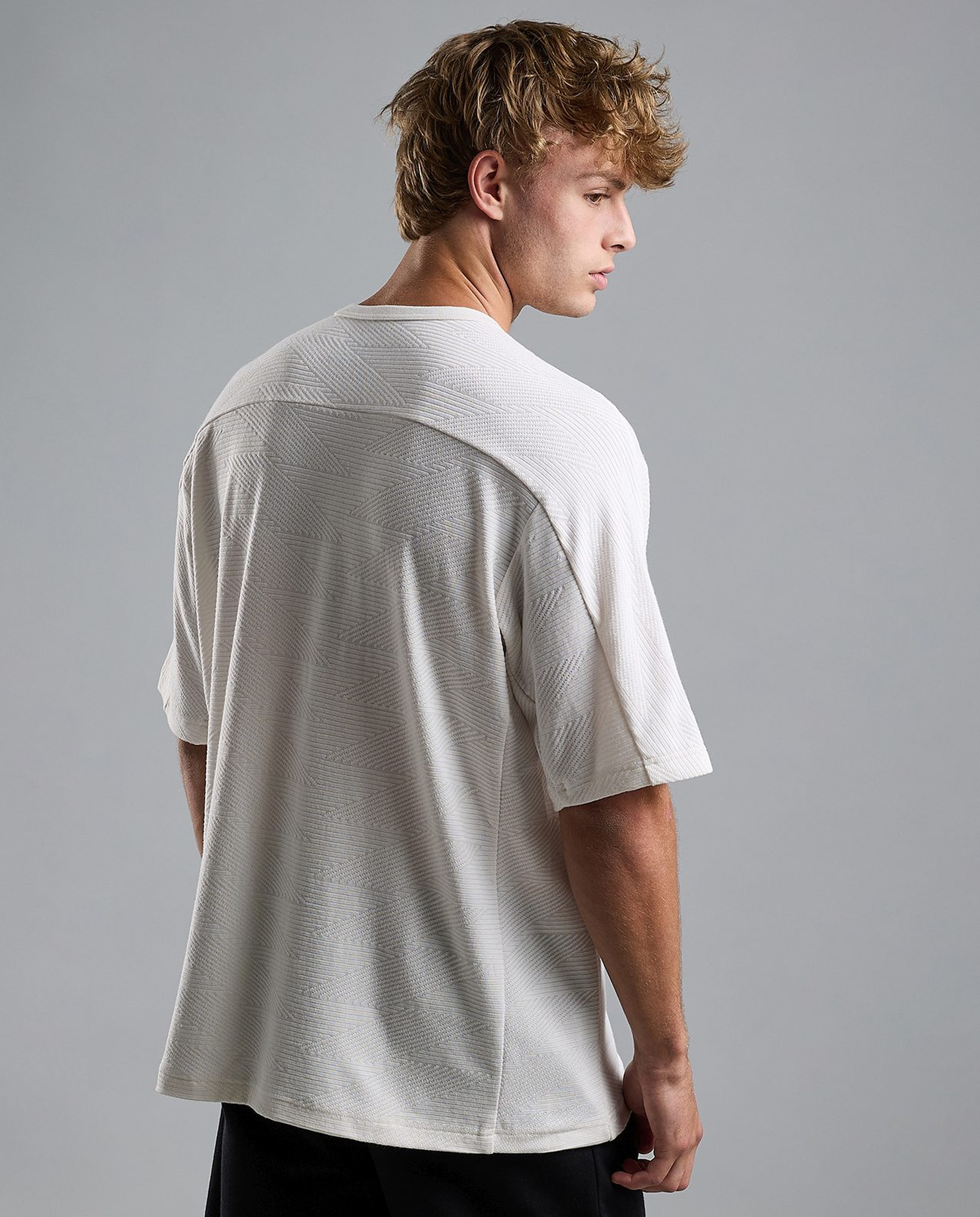 Print Detail Active T-Shirt with Crew Neck and Short Sleeves