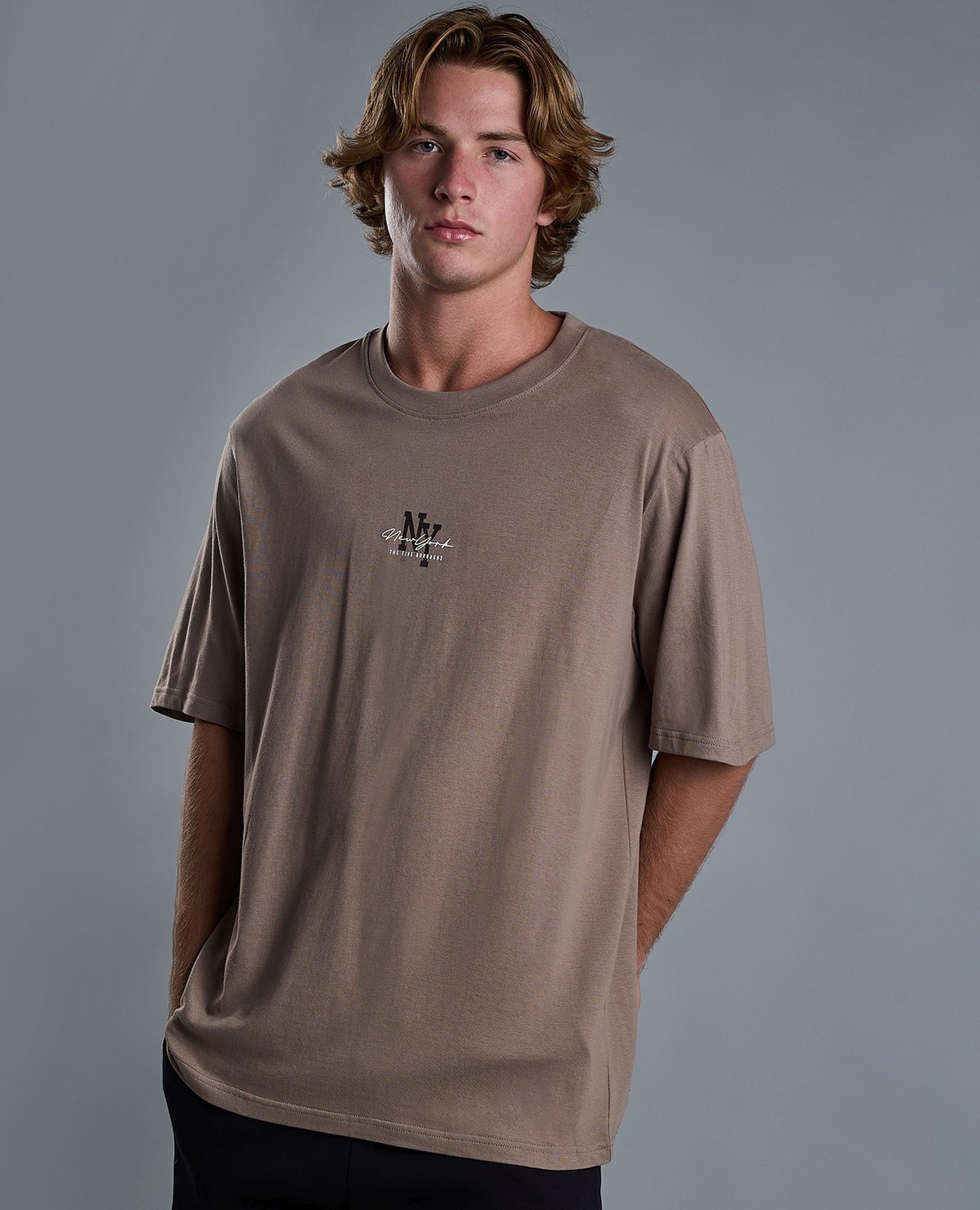 Printed T-Shirt with Crew Neck and Short Sleeves