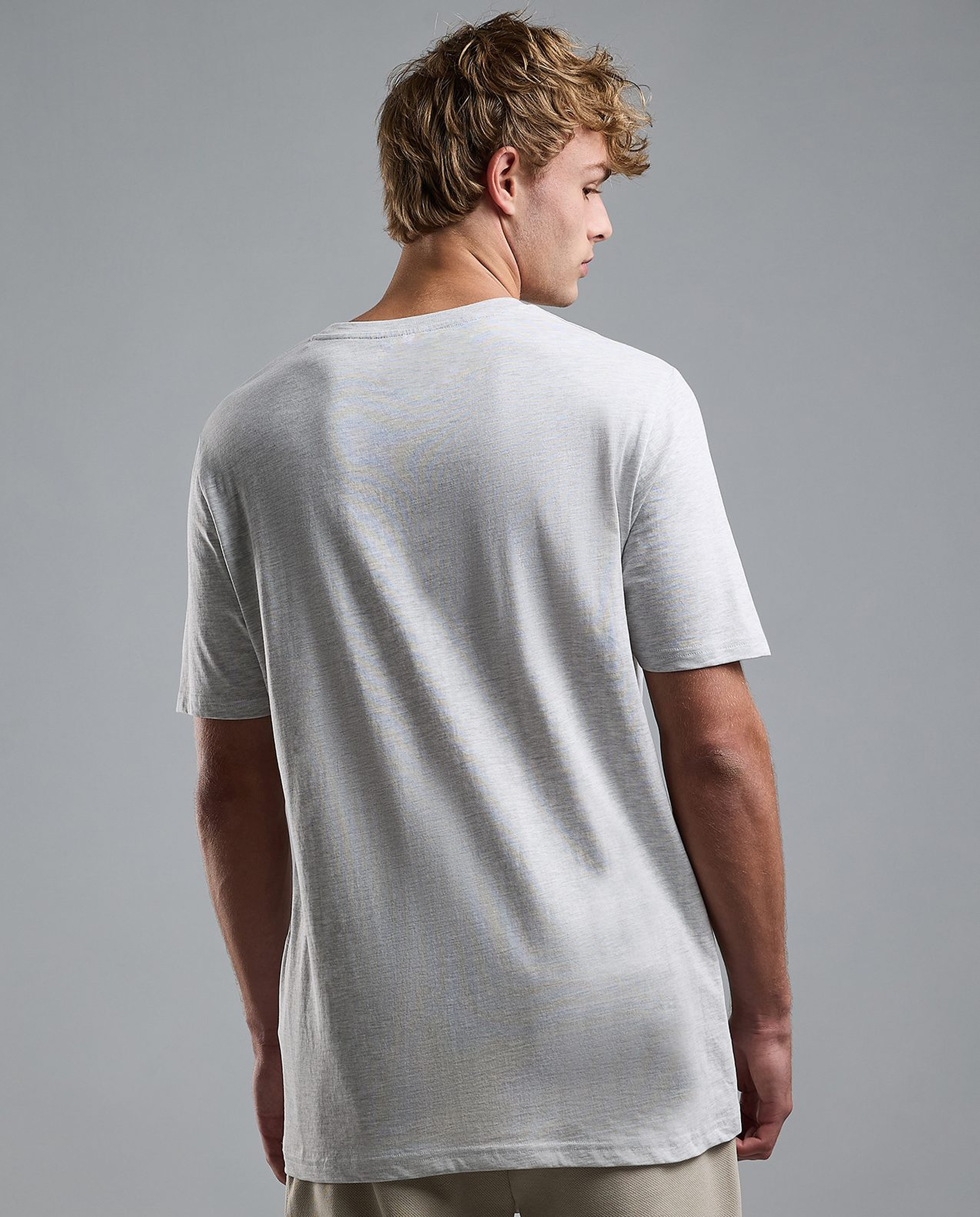 Solid T-Shirt with Crew Neck and Short Sleeves