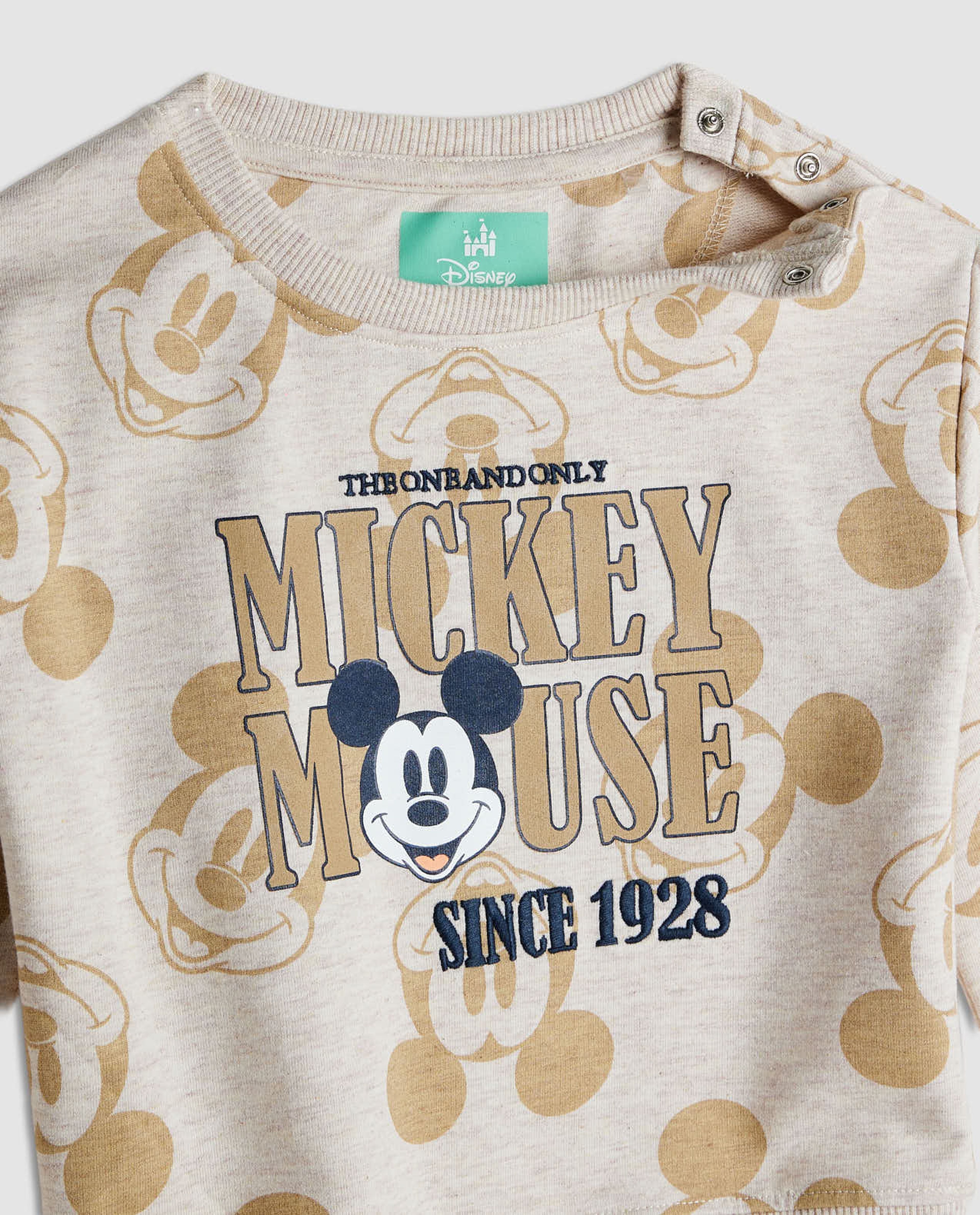 Mickey Mouse Printed Sweatsuit Set