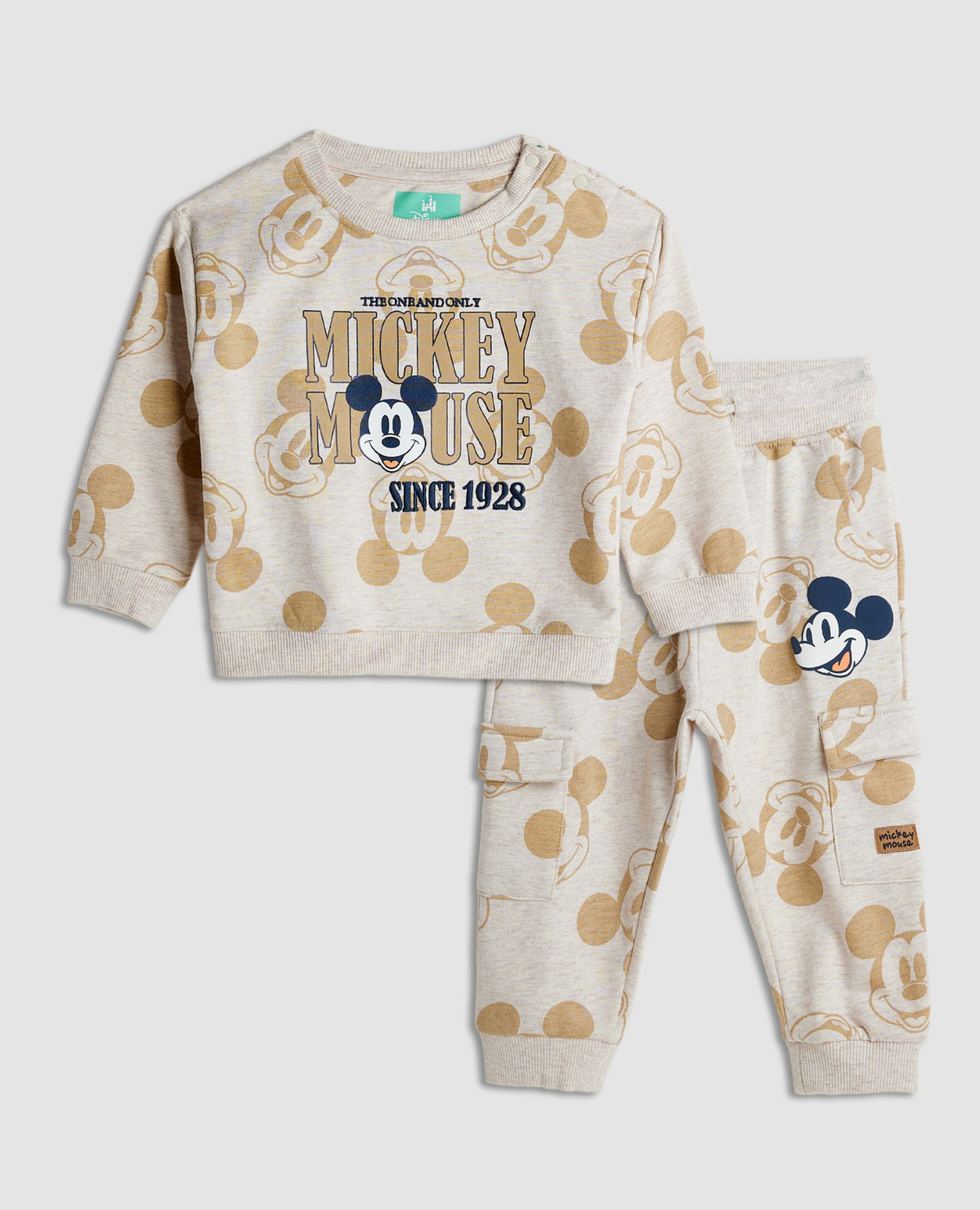 Mickey Mouse Printed Sweatsuit Set