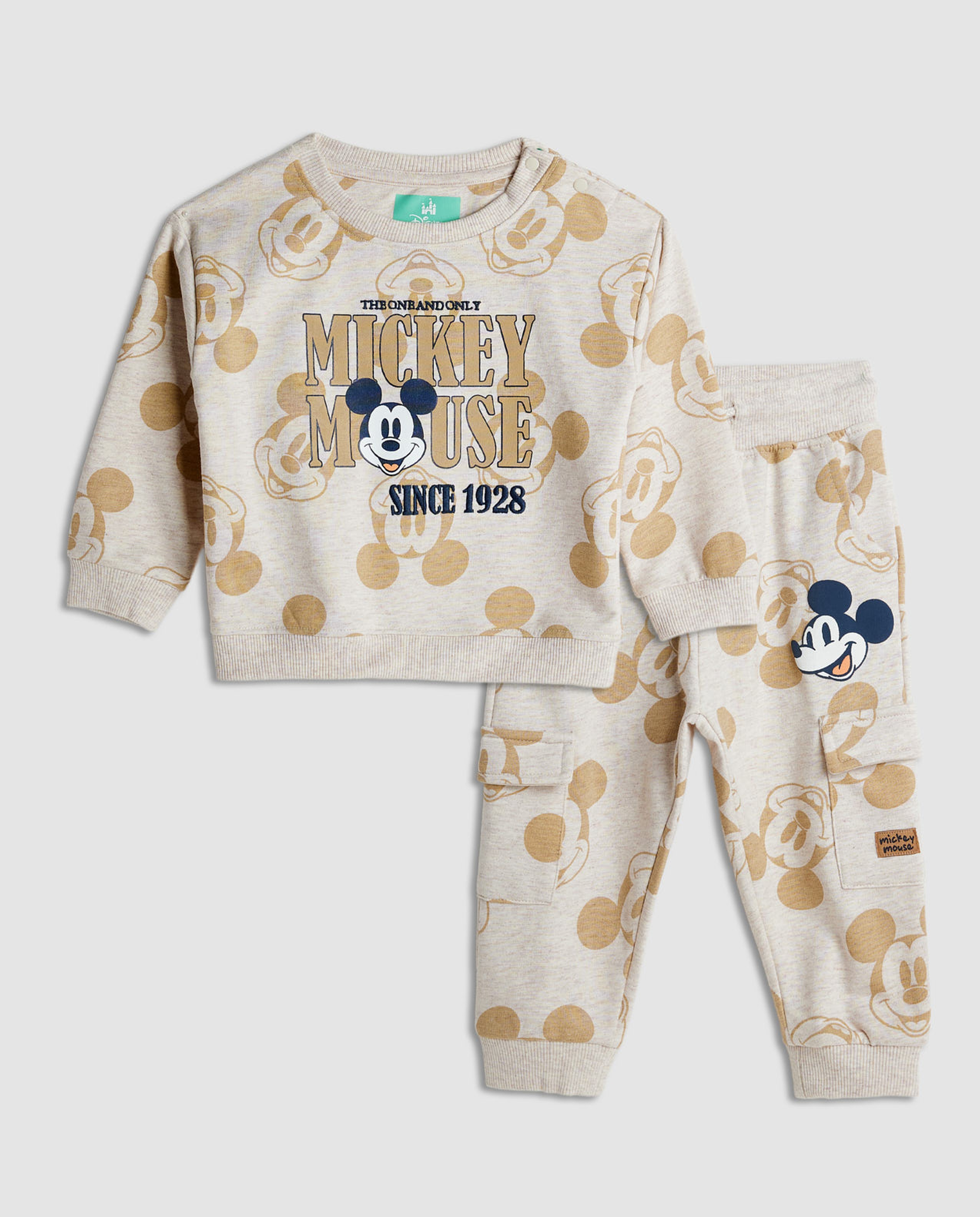 Mickey Mouse Printed Sweatsuit Set