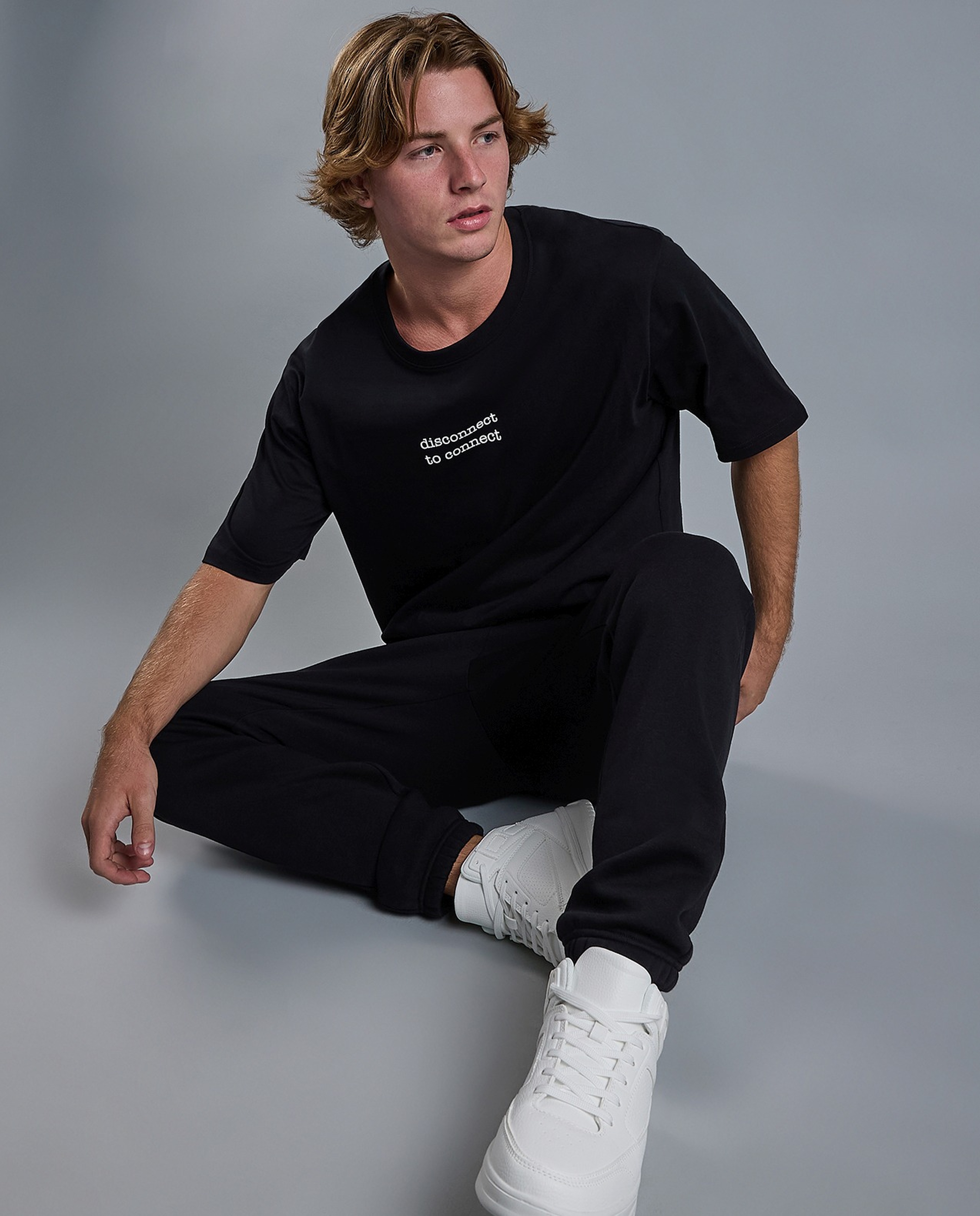 Printed T-Shirt with Crew Neck and Short Sleeves