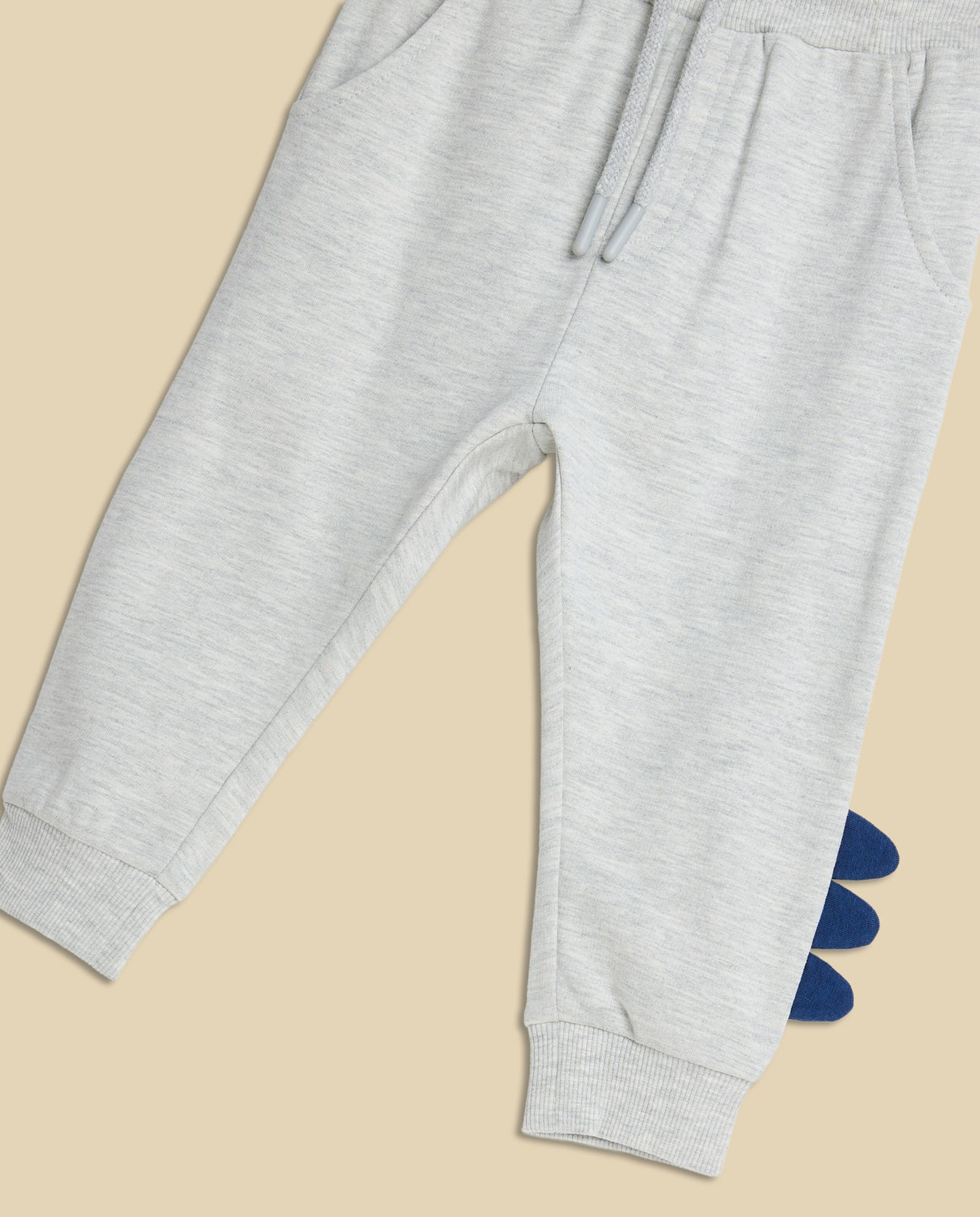 Dino Print Hooded Clothing Set