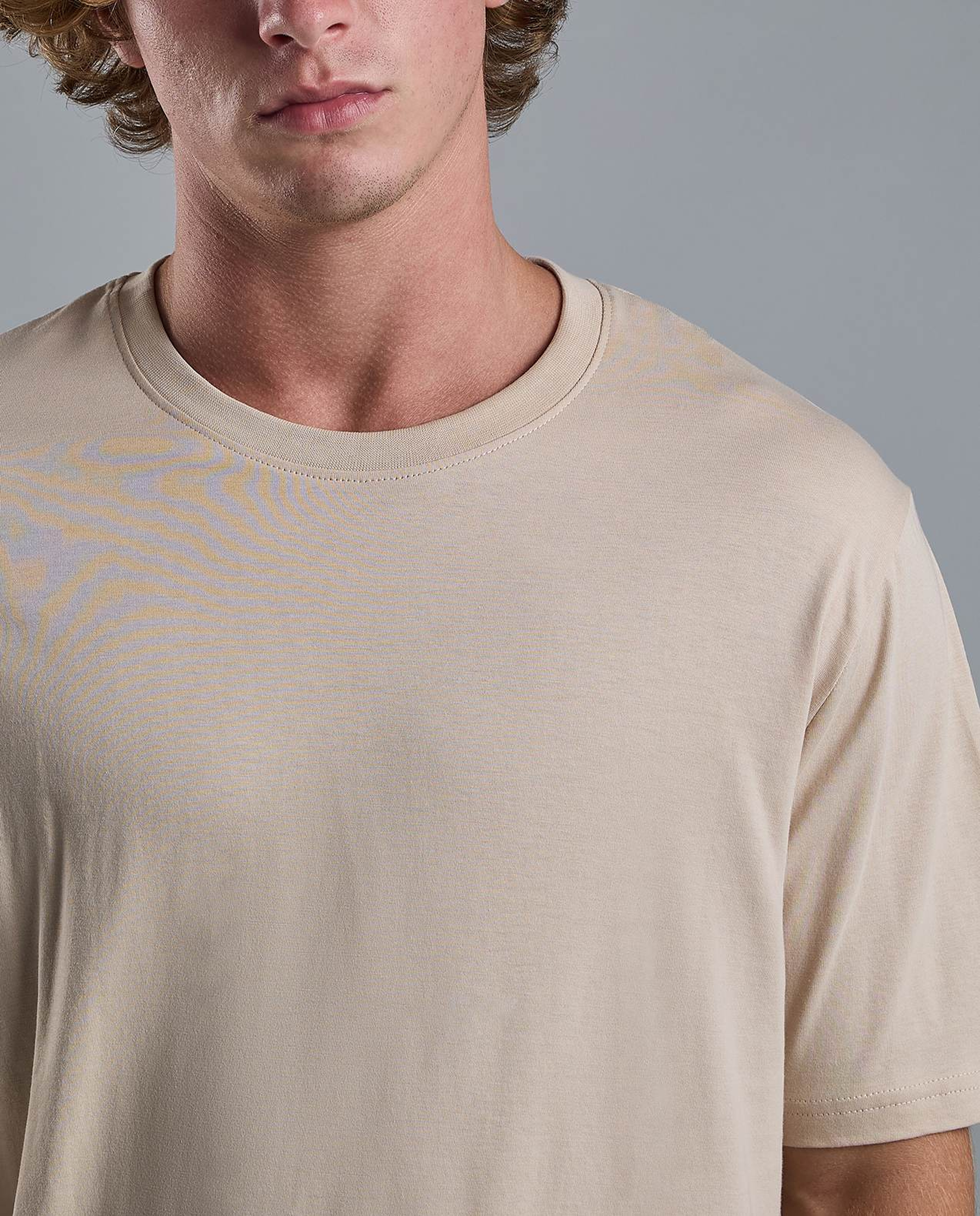 Solid T-Shirt with Crew Neck and Short Sleeves