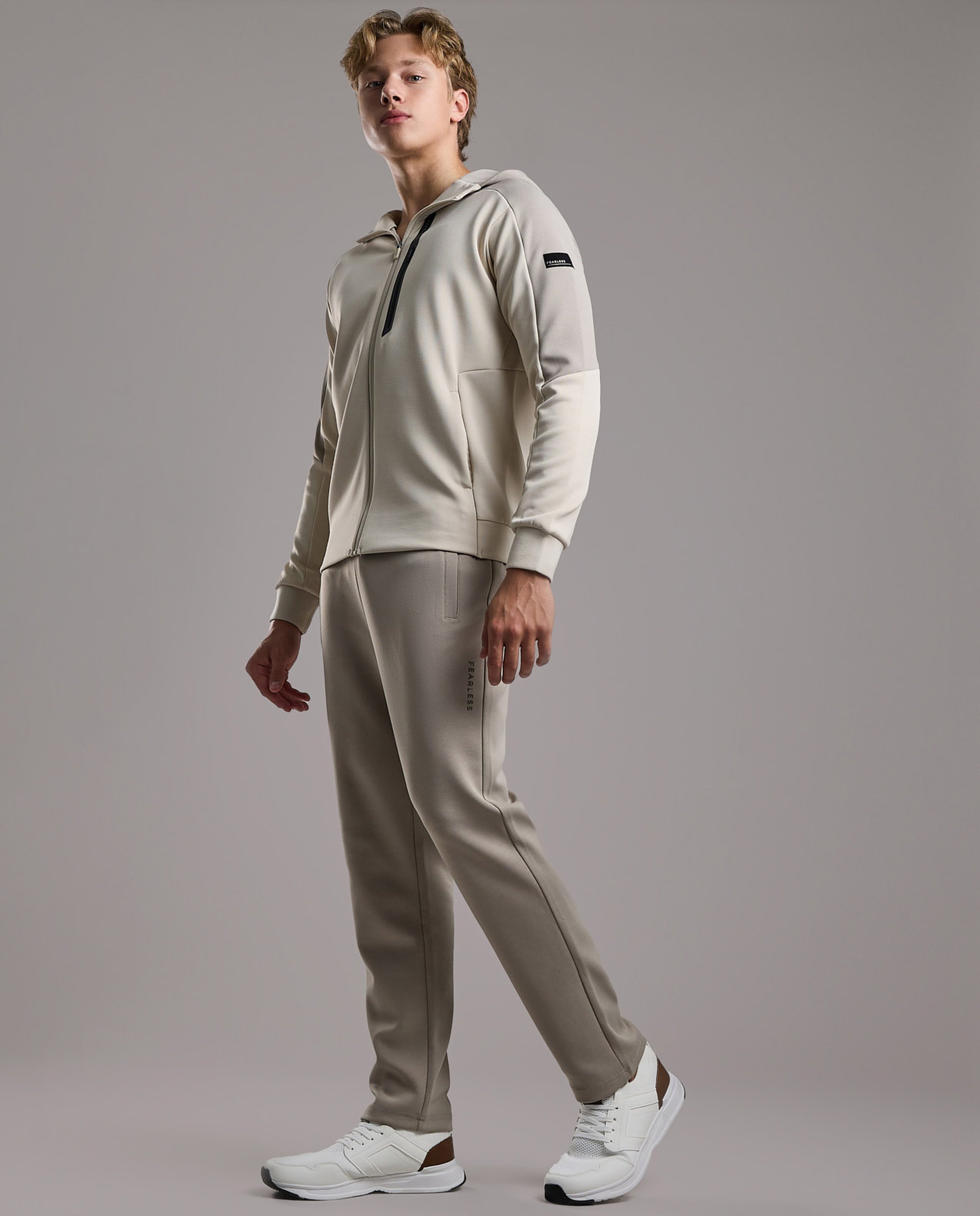 Print Detail Trackpants with Elastic Waist