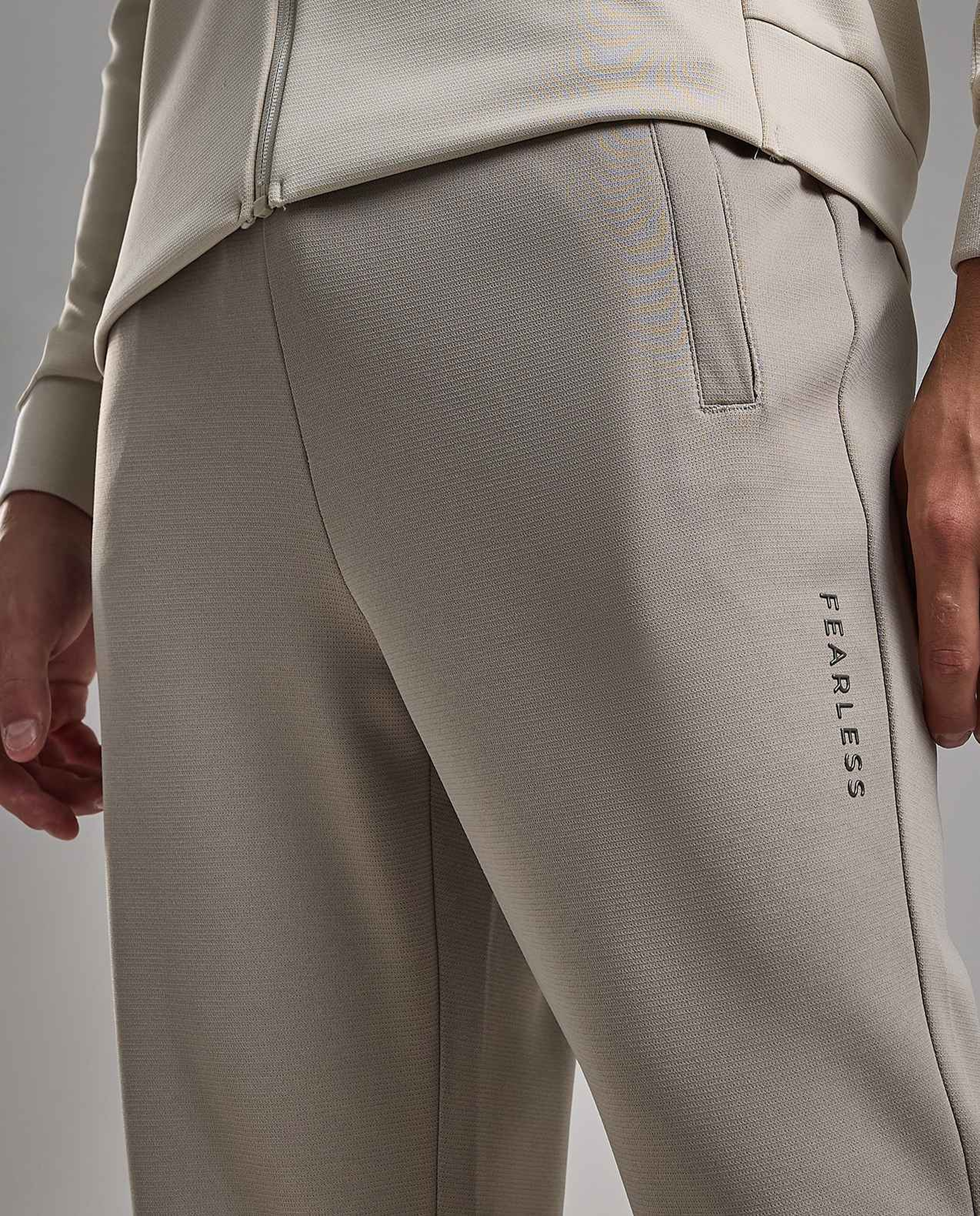 Print Detail Trackpants with Elastic Waist