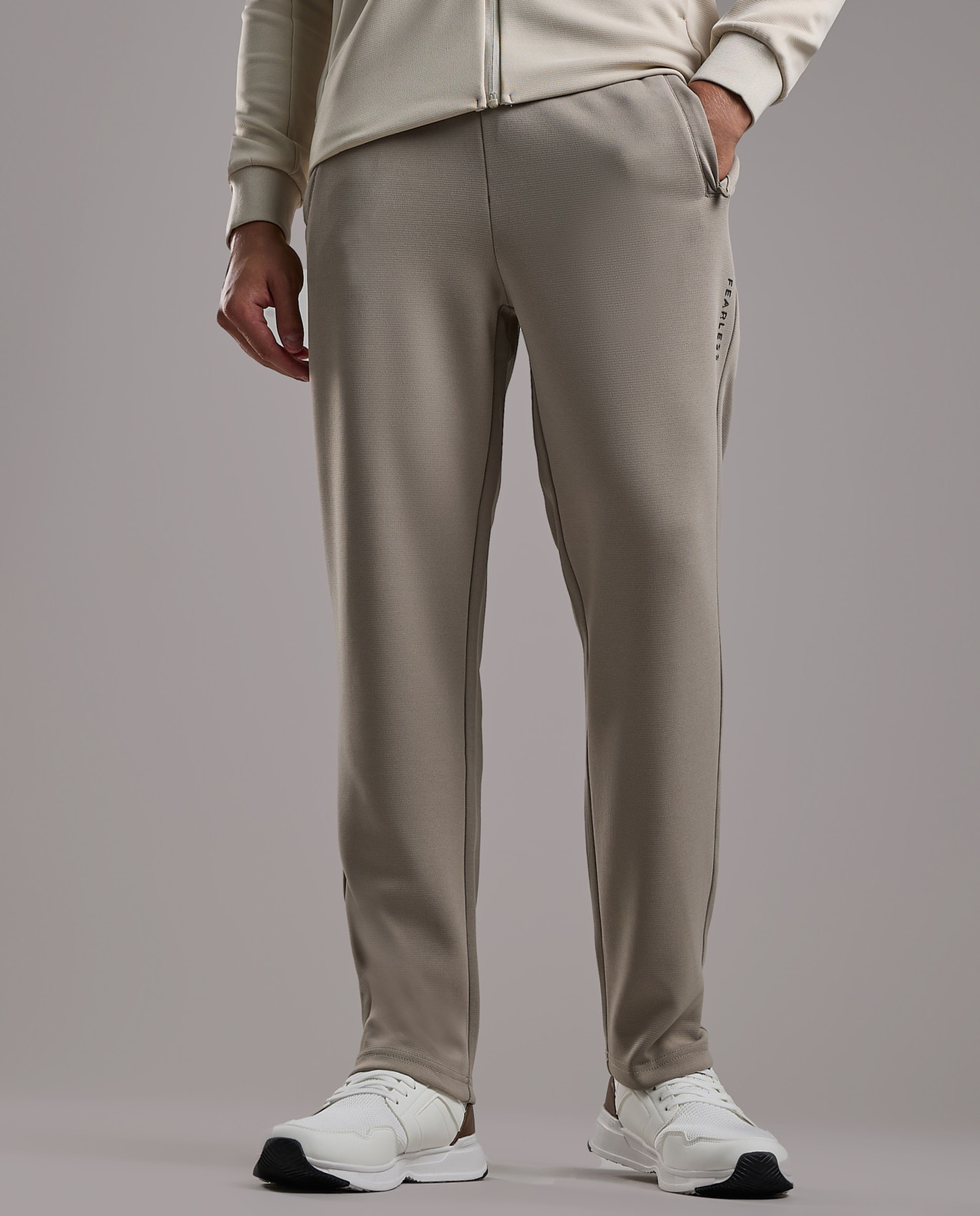 Print Detail Trackpants with Elastic Waist