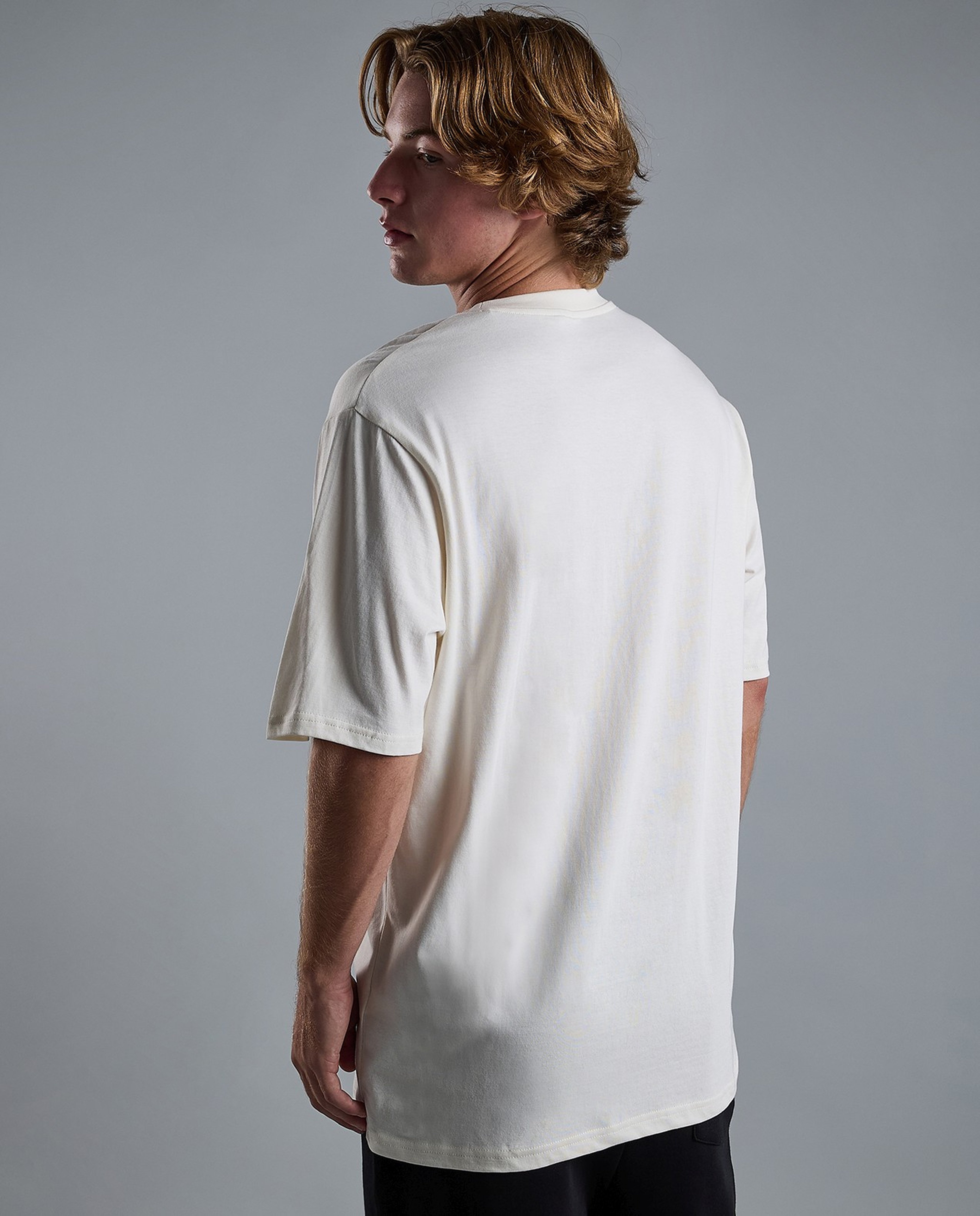 Typography Print T-Shirt with Crew Neck and Short Sleeves