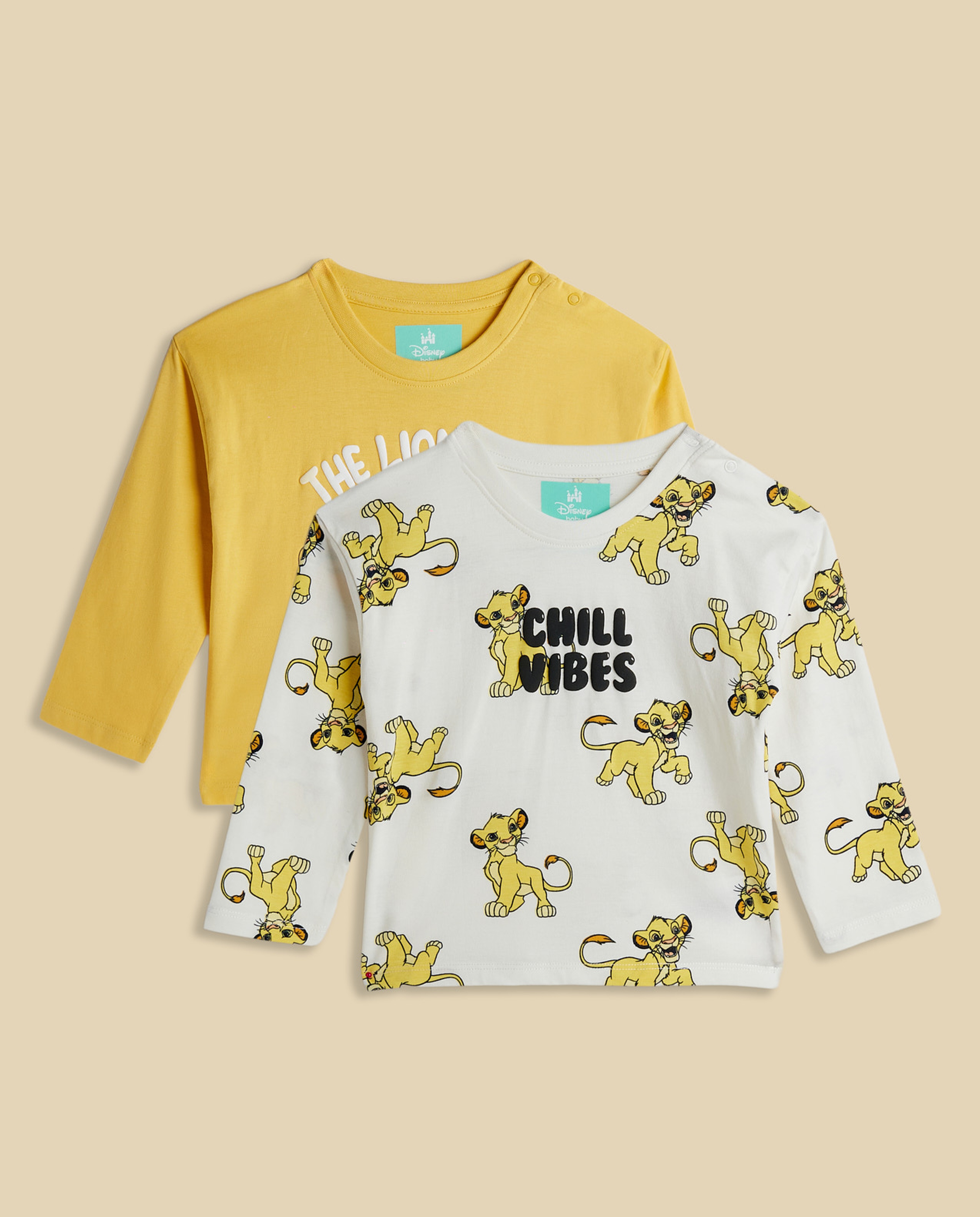 2 Pack Simba T-Shirts with Long Sleeves