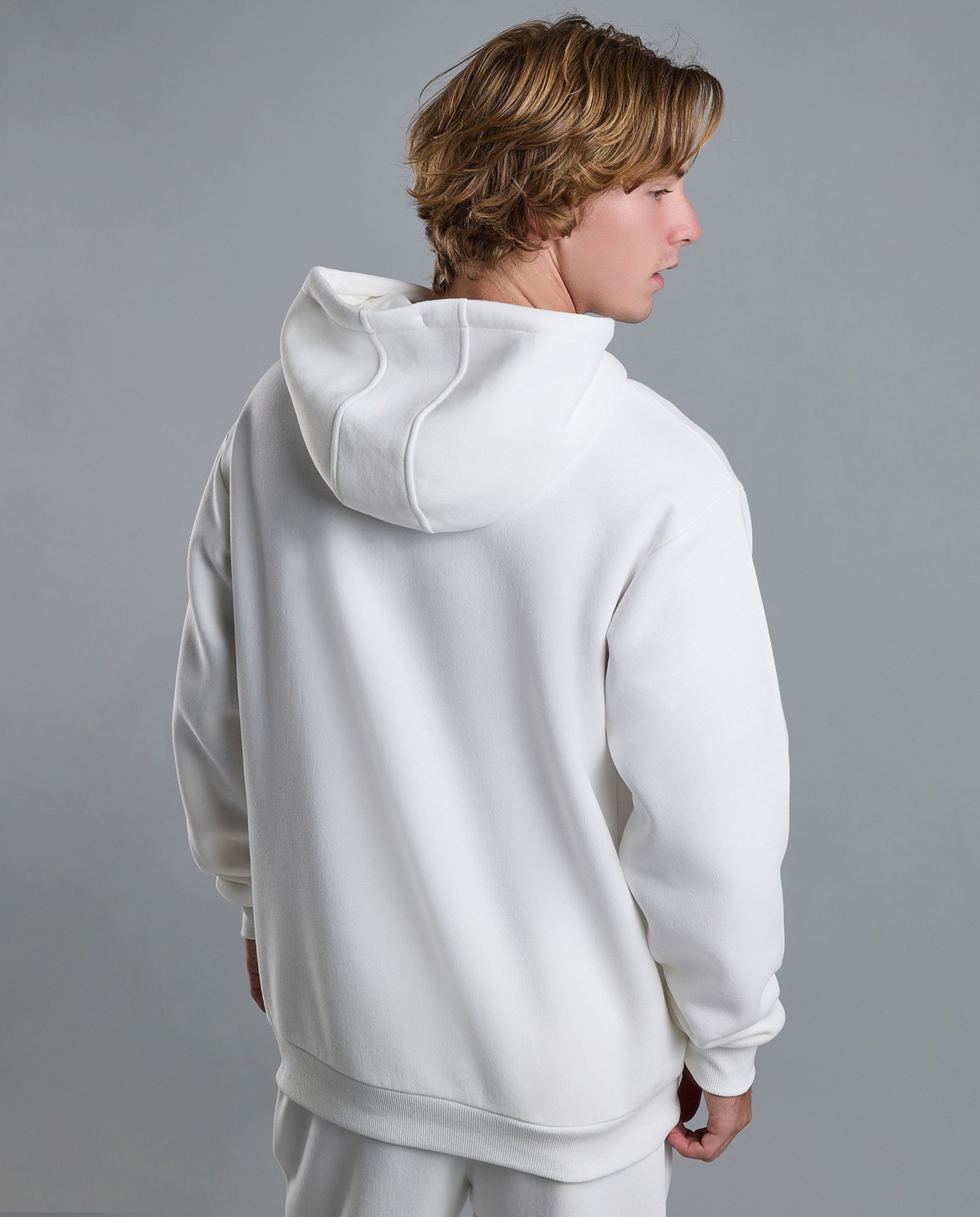 Solid Hoodie with Long Sleeves