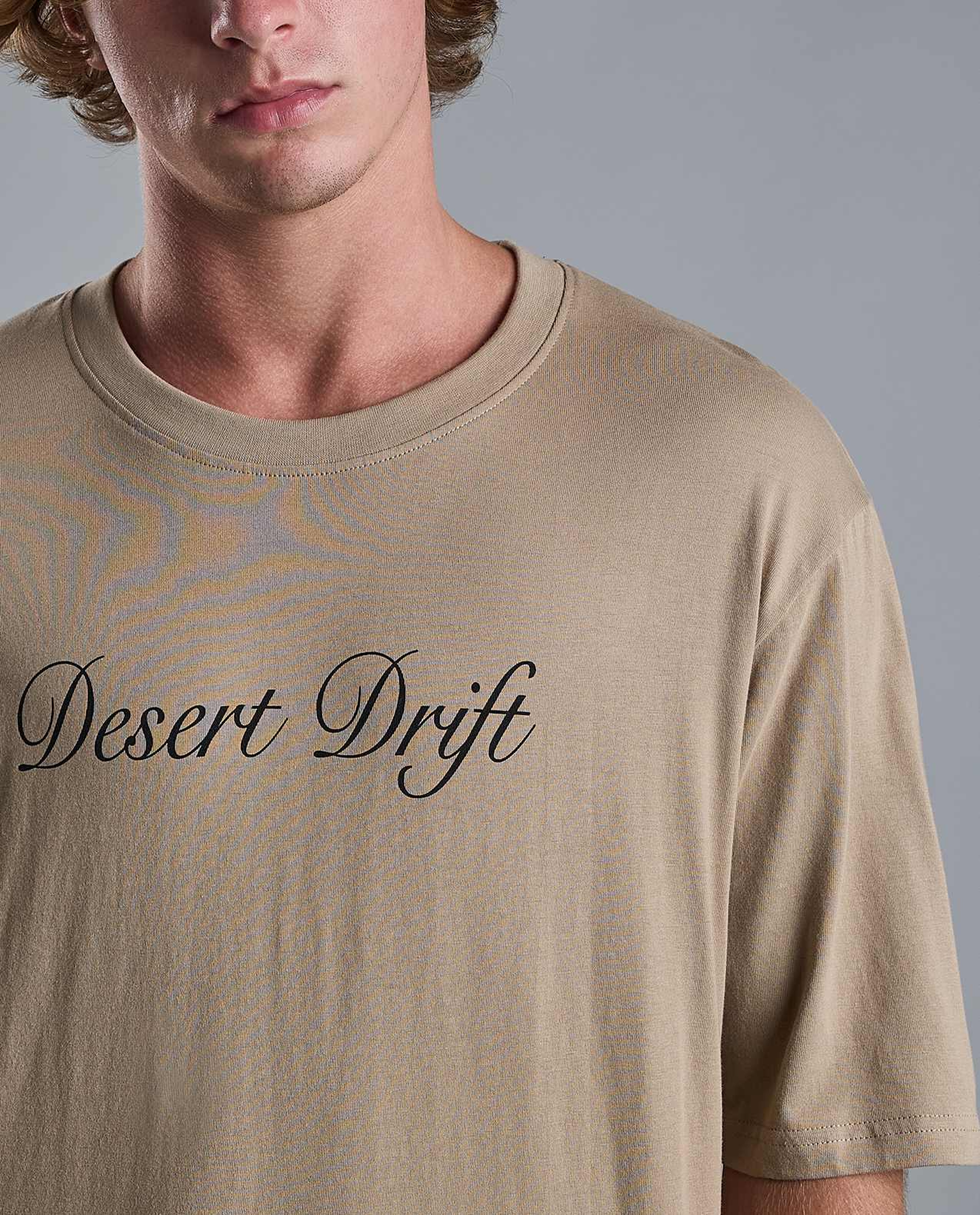 Typography Print T-Shirt with Crew Neck and Short Sleeves