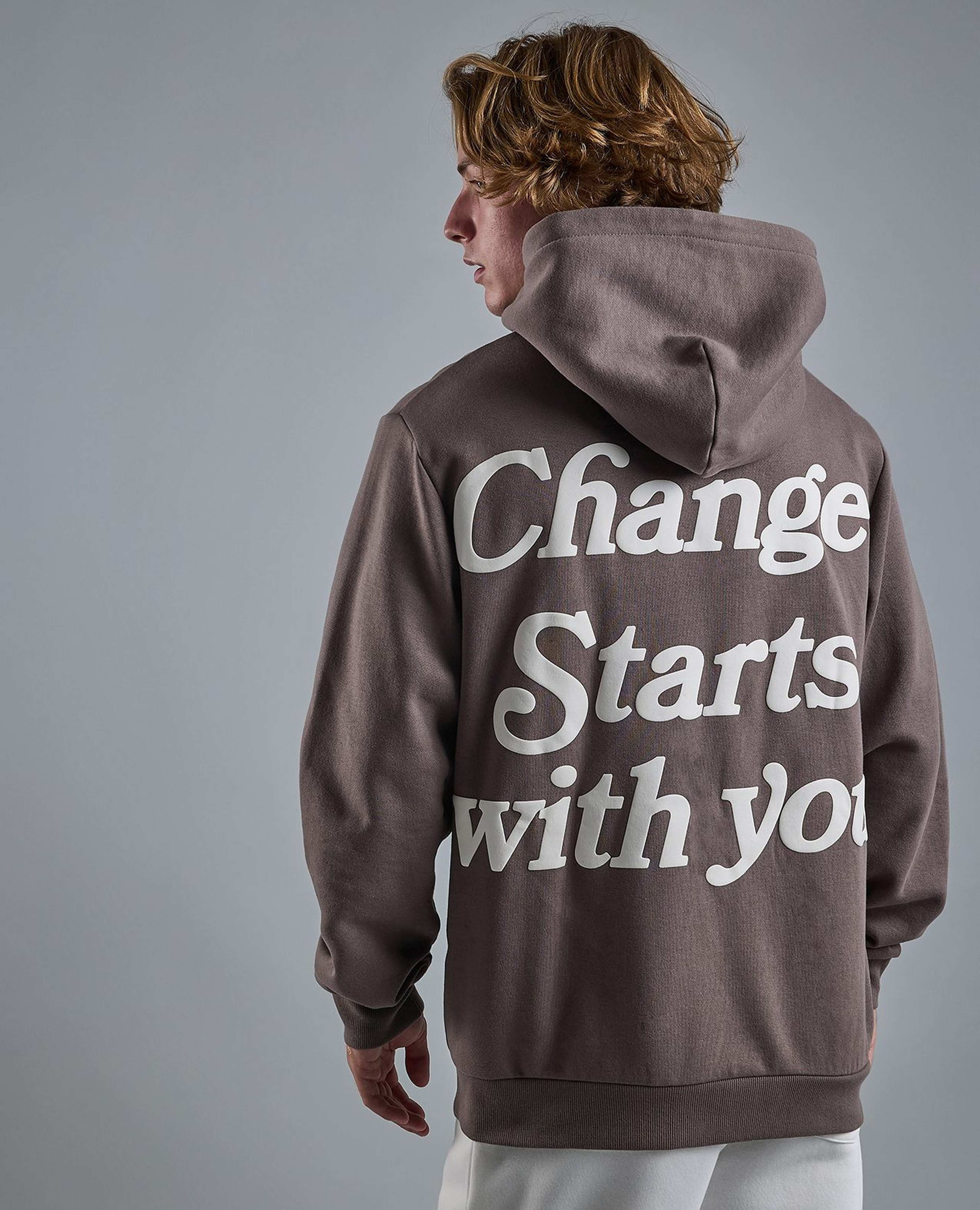 Printed Hoodie with Long Sleeves