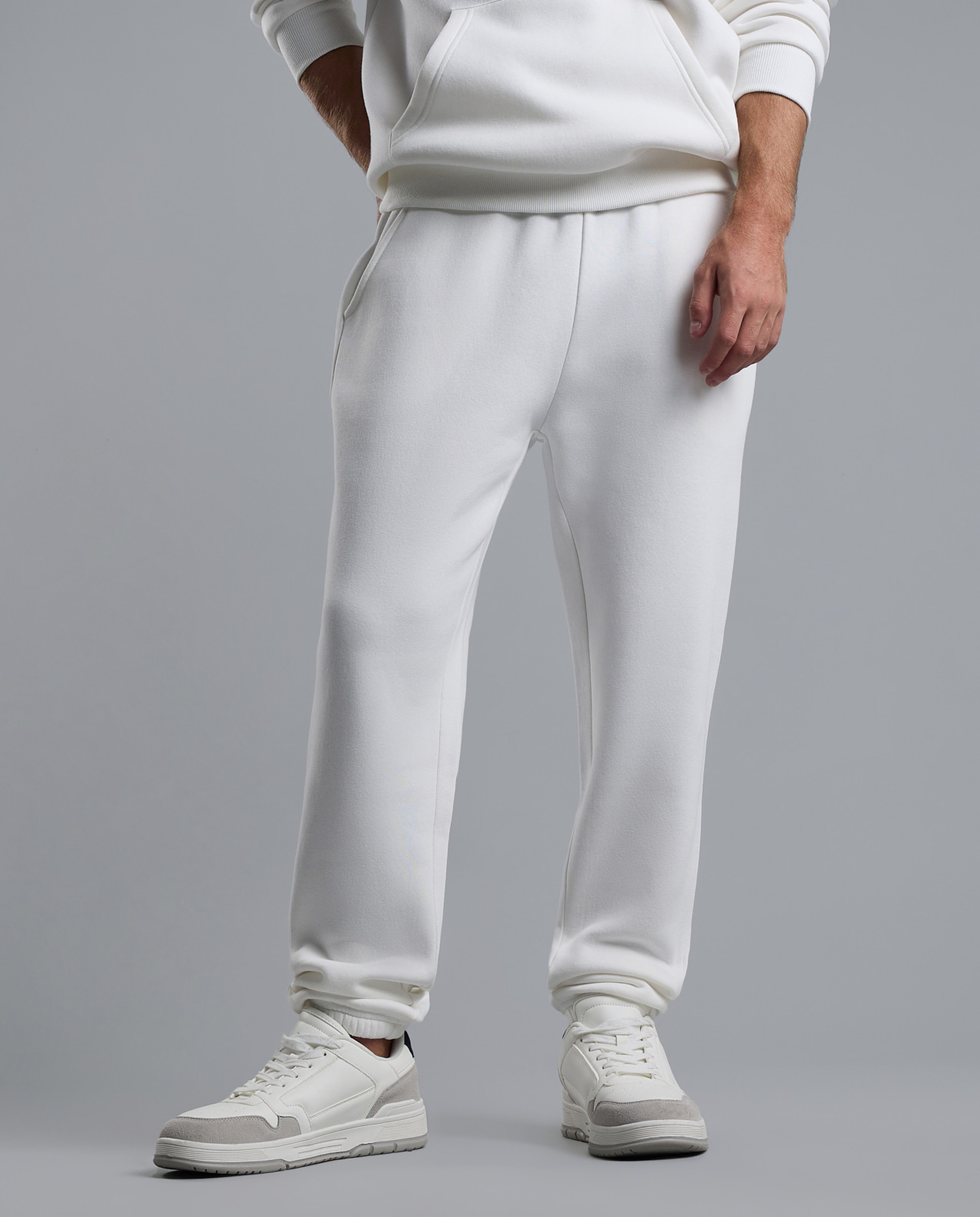 Solid Joggers with Drawstring Waist
