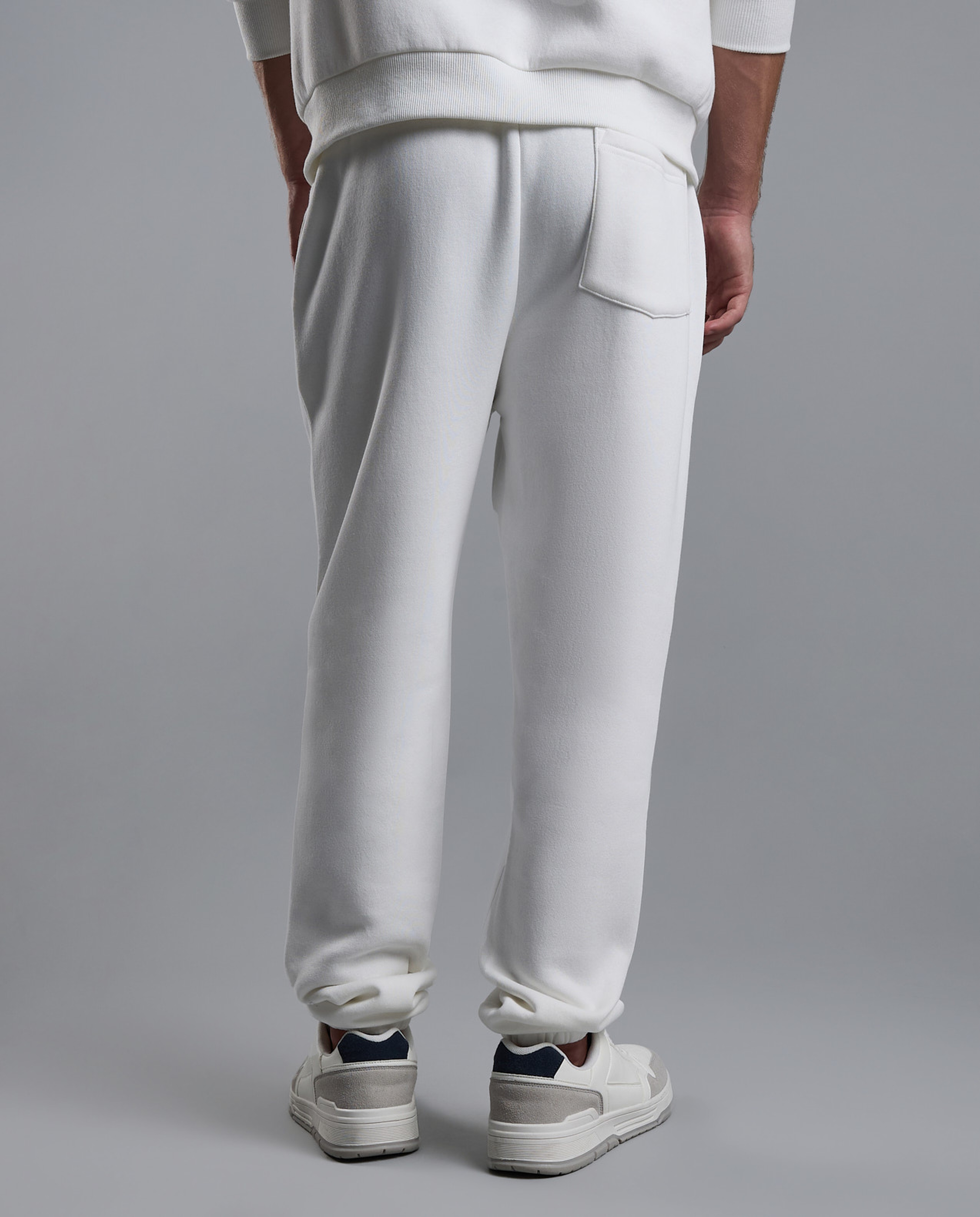 Solid Joggers with Drawstring Waist