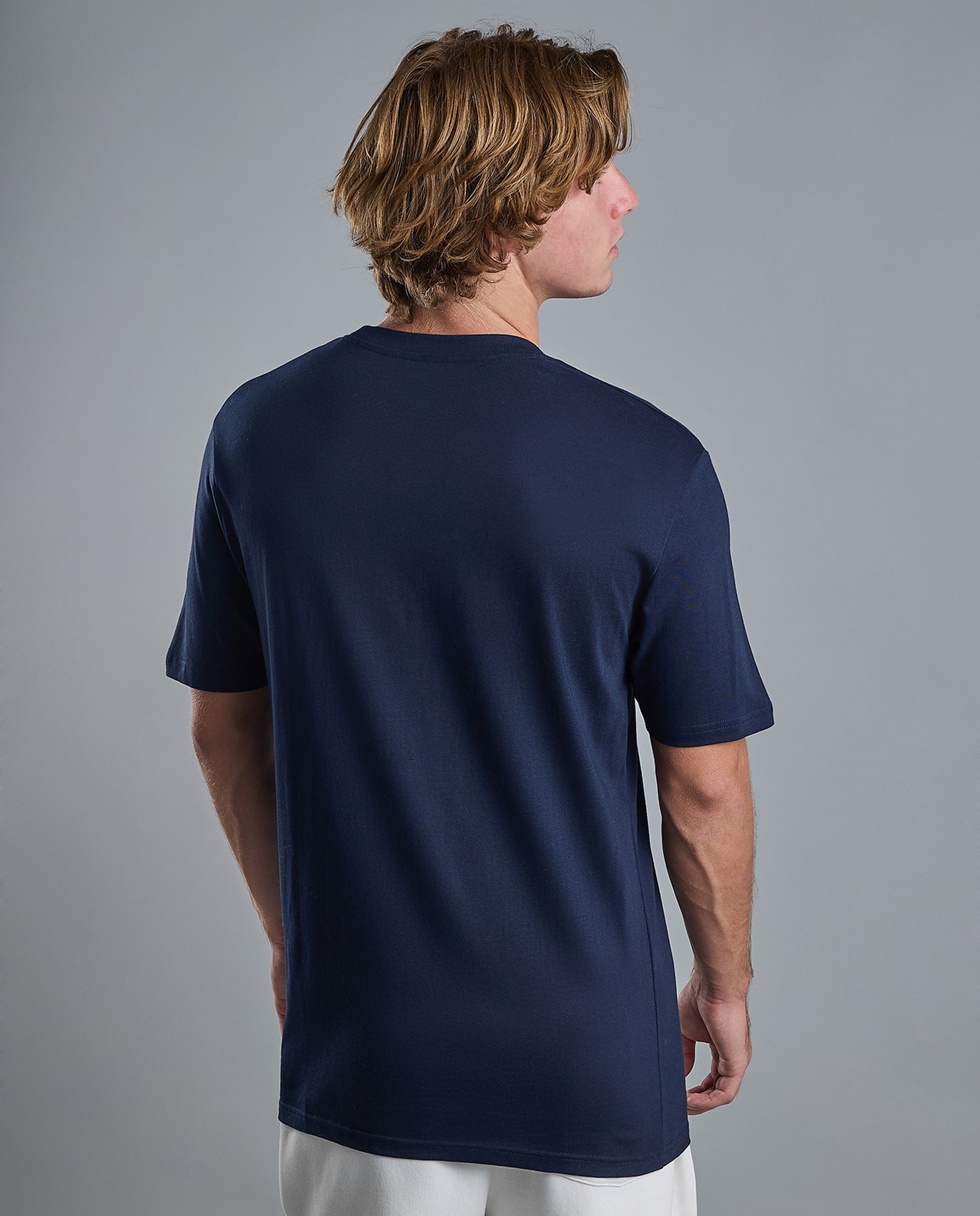 Solid T-Shirt with Crew Neck and Short Sleeves