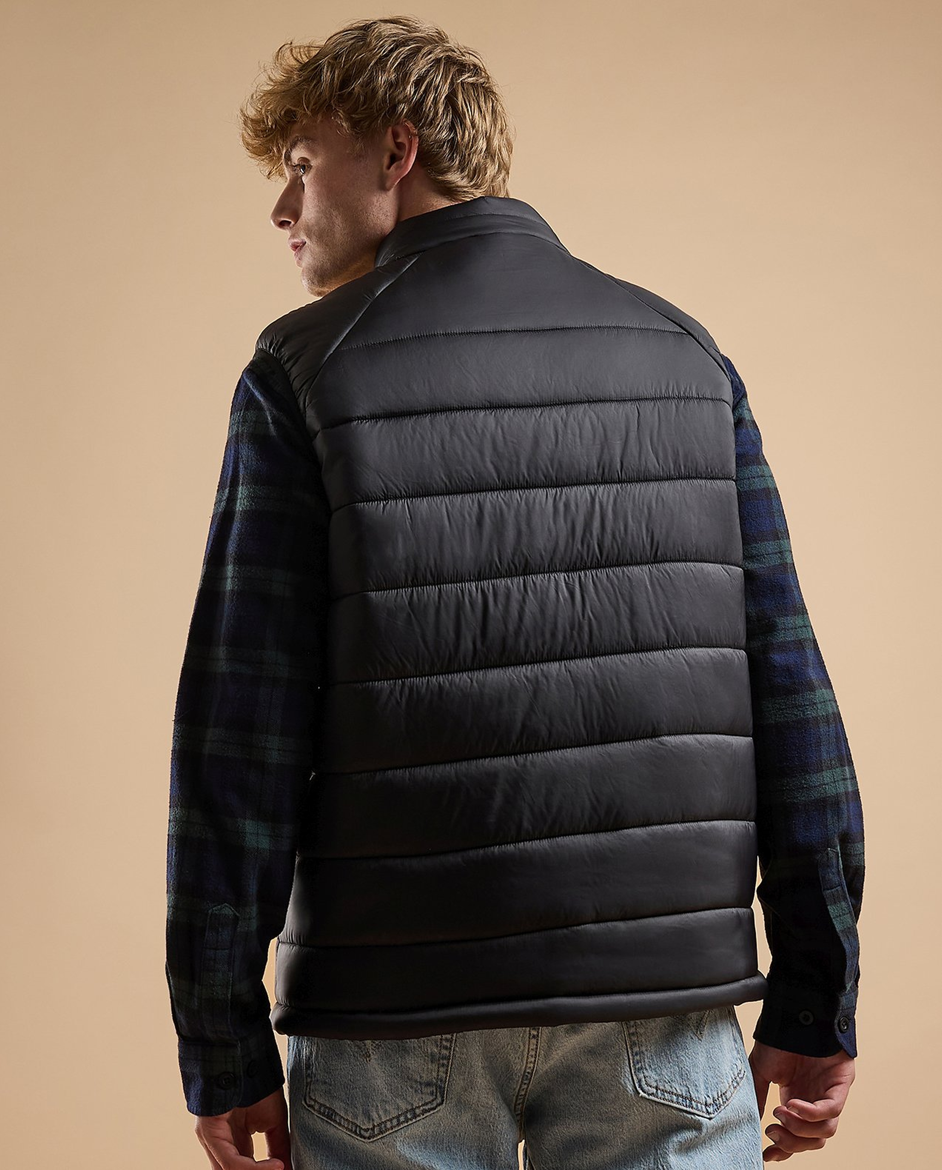 Quilted Puffer Gilet with Zipper Closure