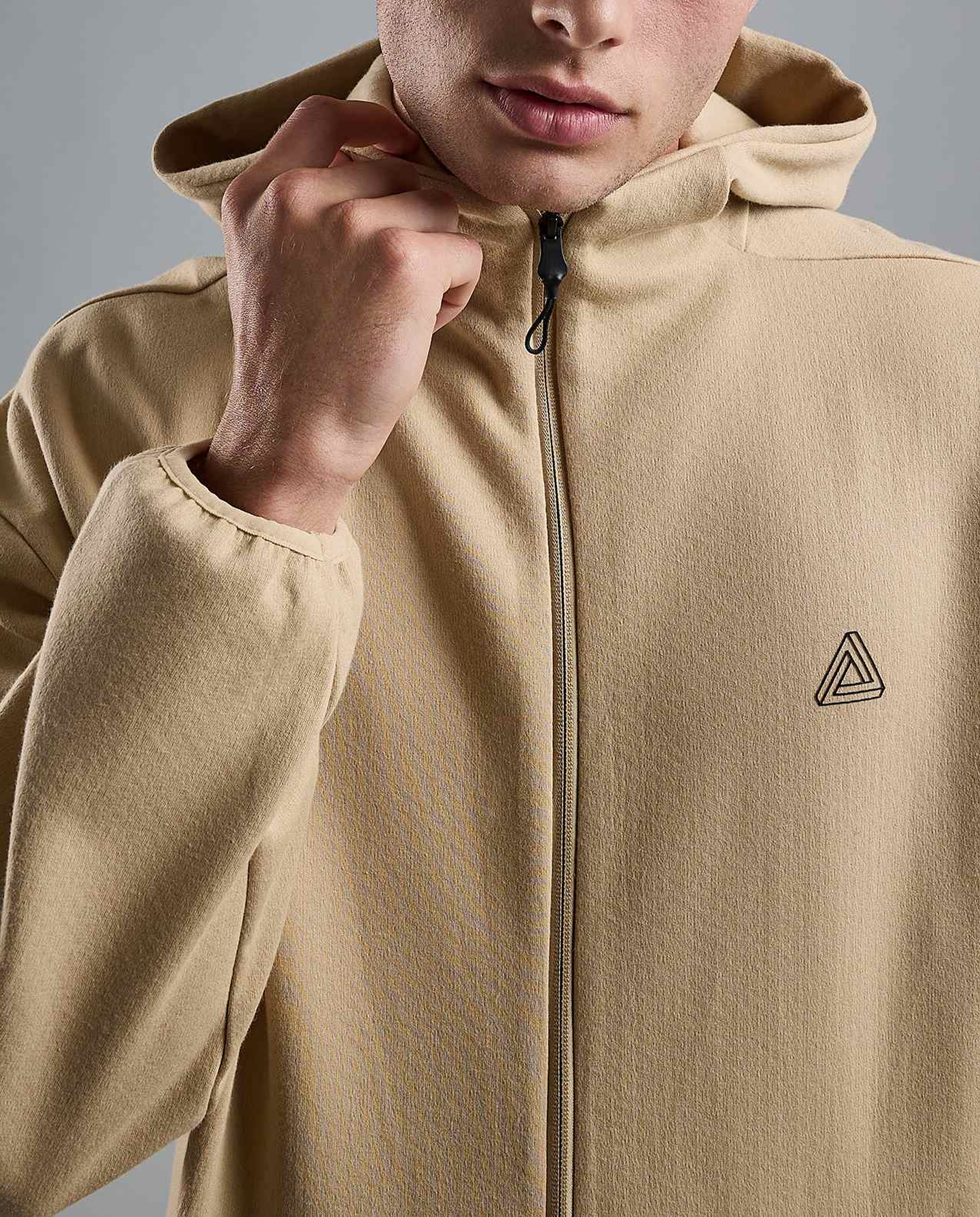 Logo Detail Hooded Jacket with Long Sleeves