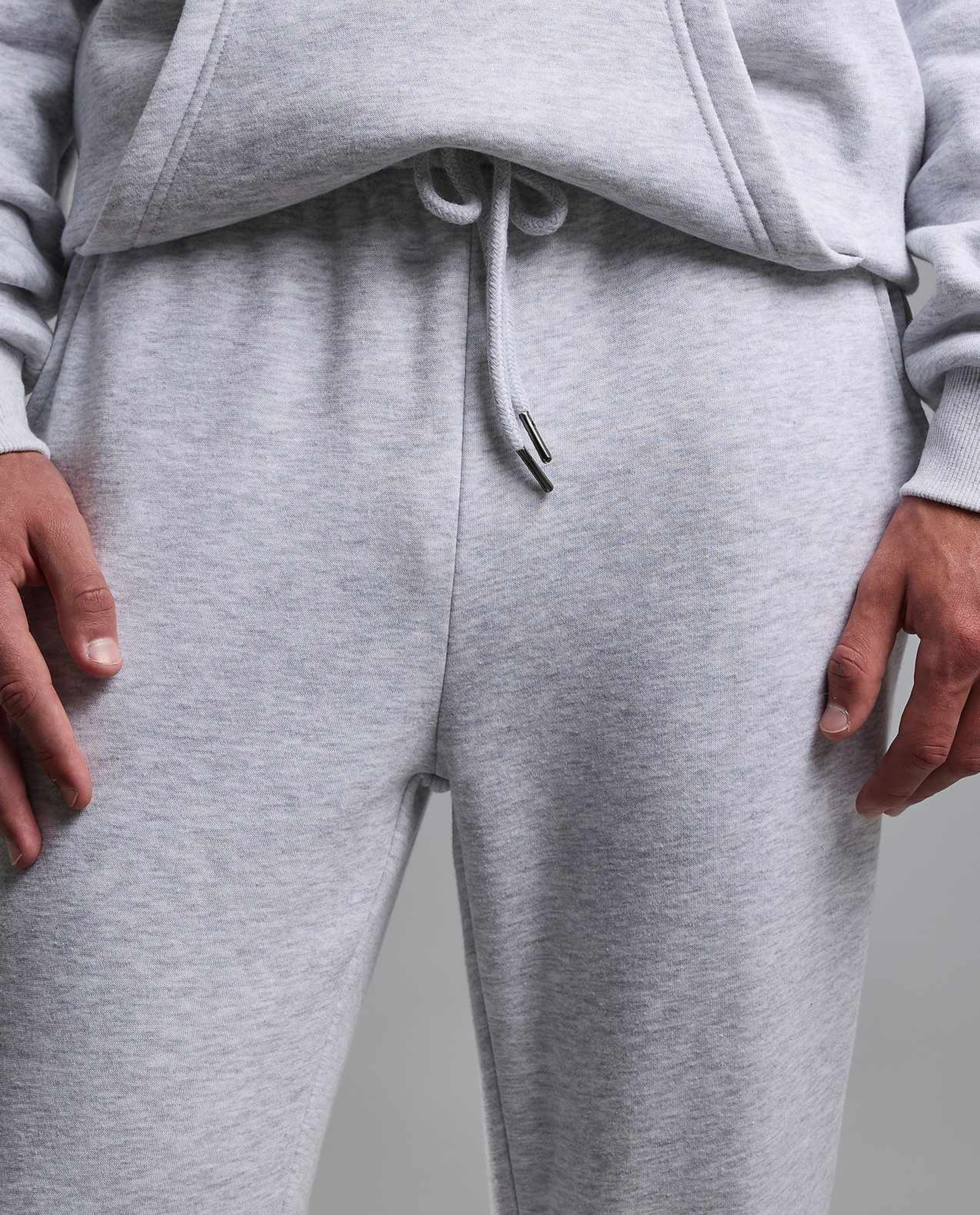 Solid Joggers with Drawstring Waist