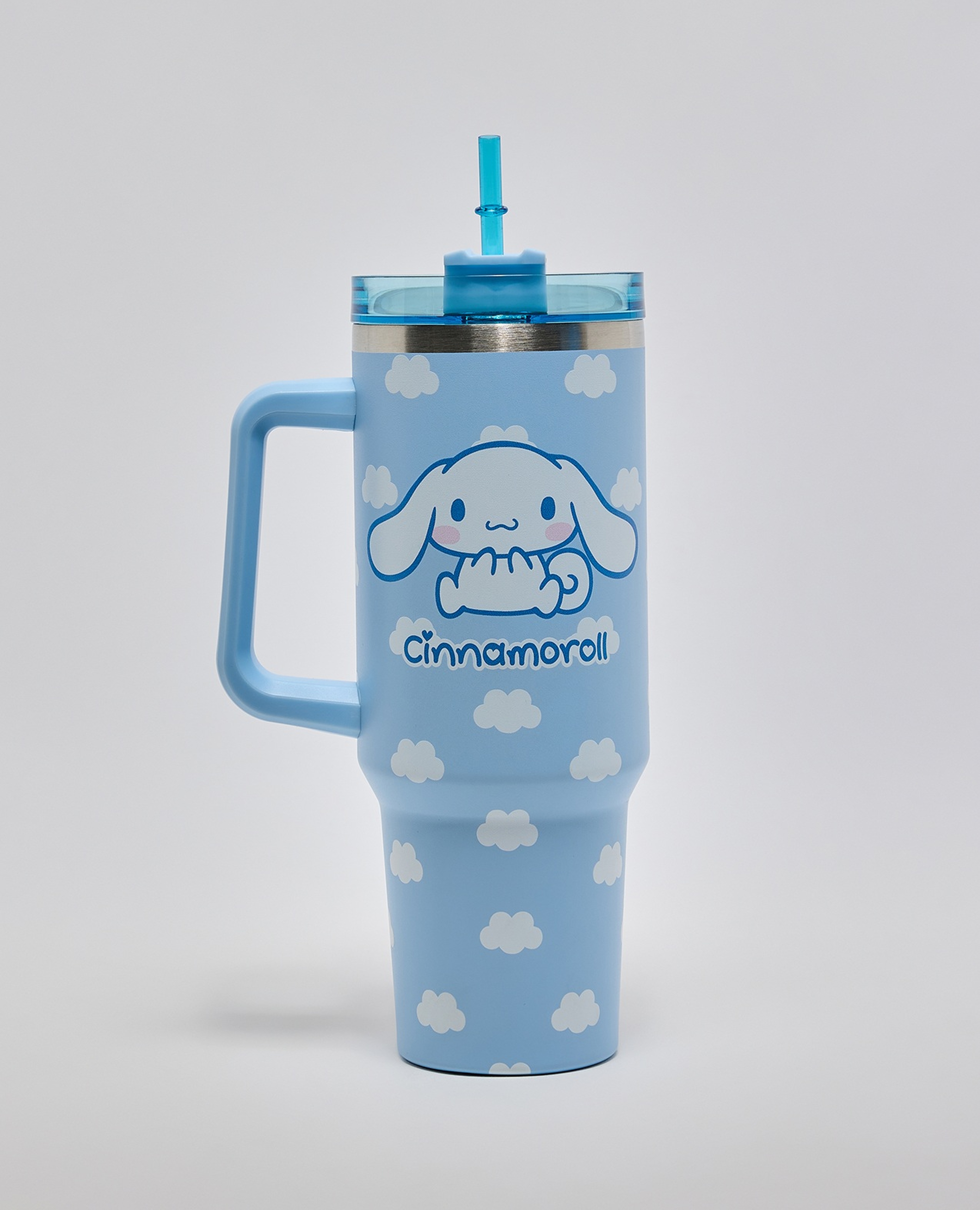 Cinnamonroll Print Tumbler Mug with Straw - 1200ml