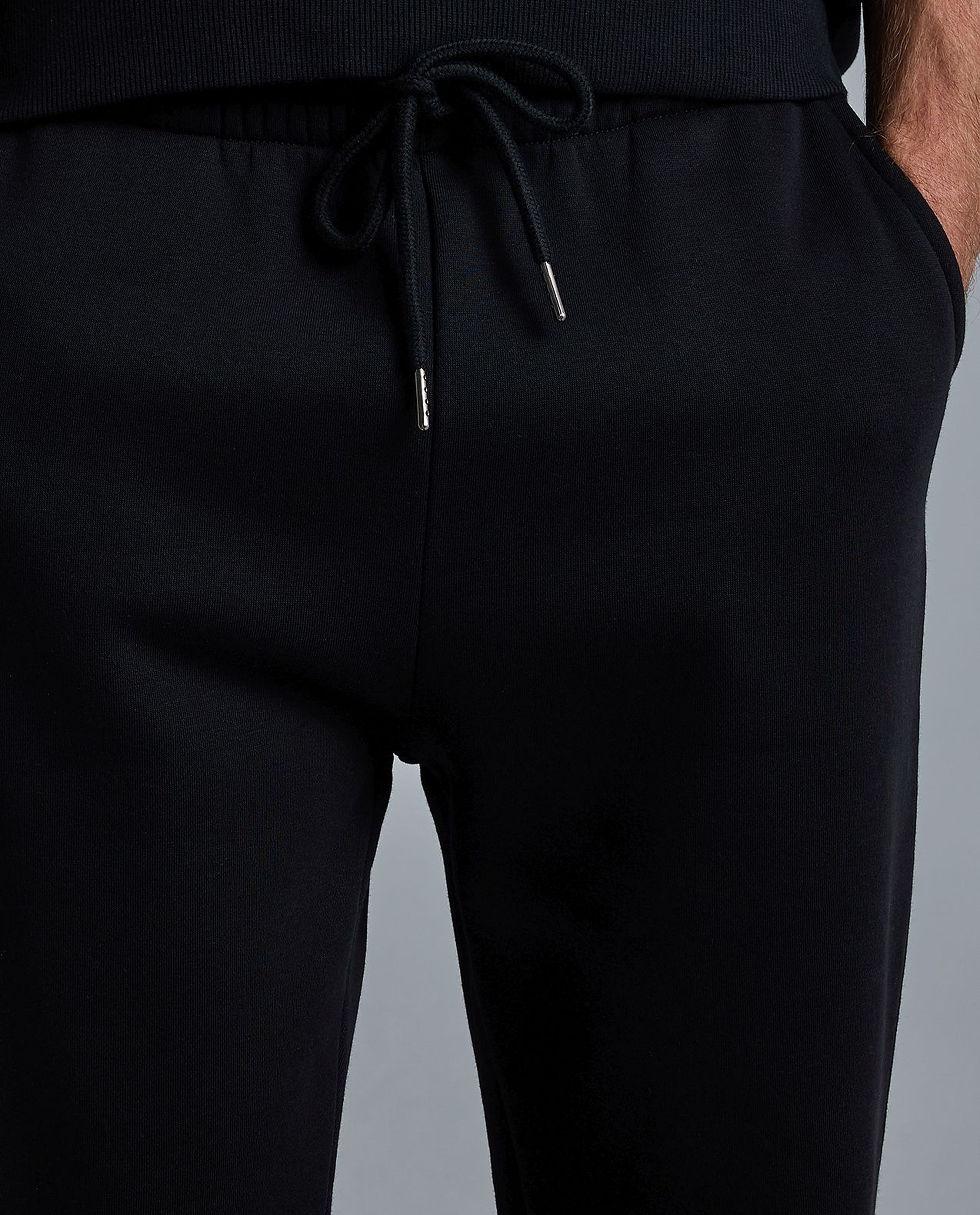 Solid Joggers with Drawstring Waist