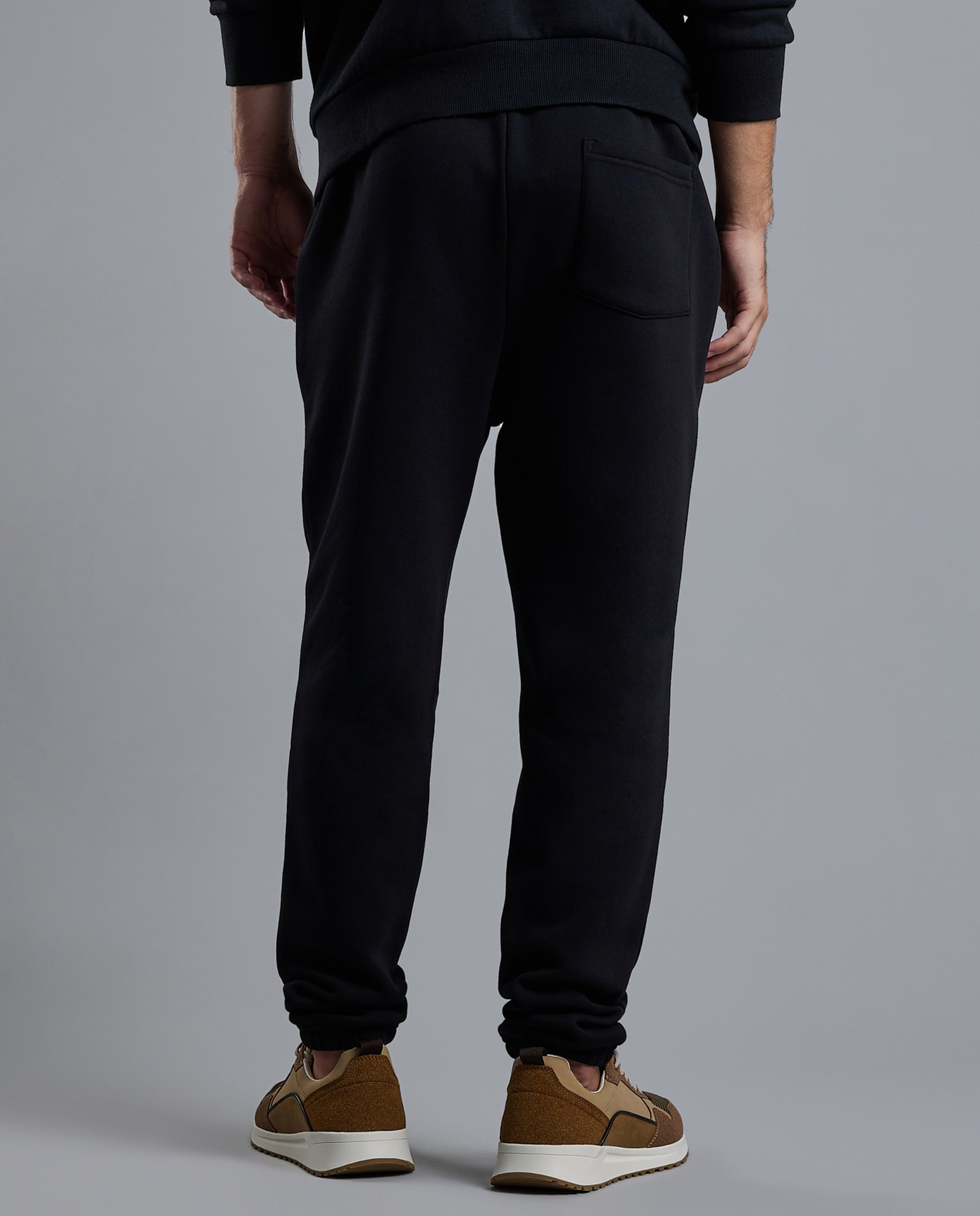 Solid Joggers with Drawstring Waist