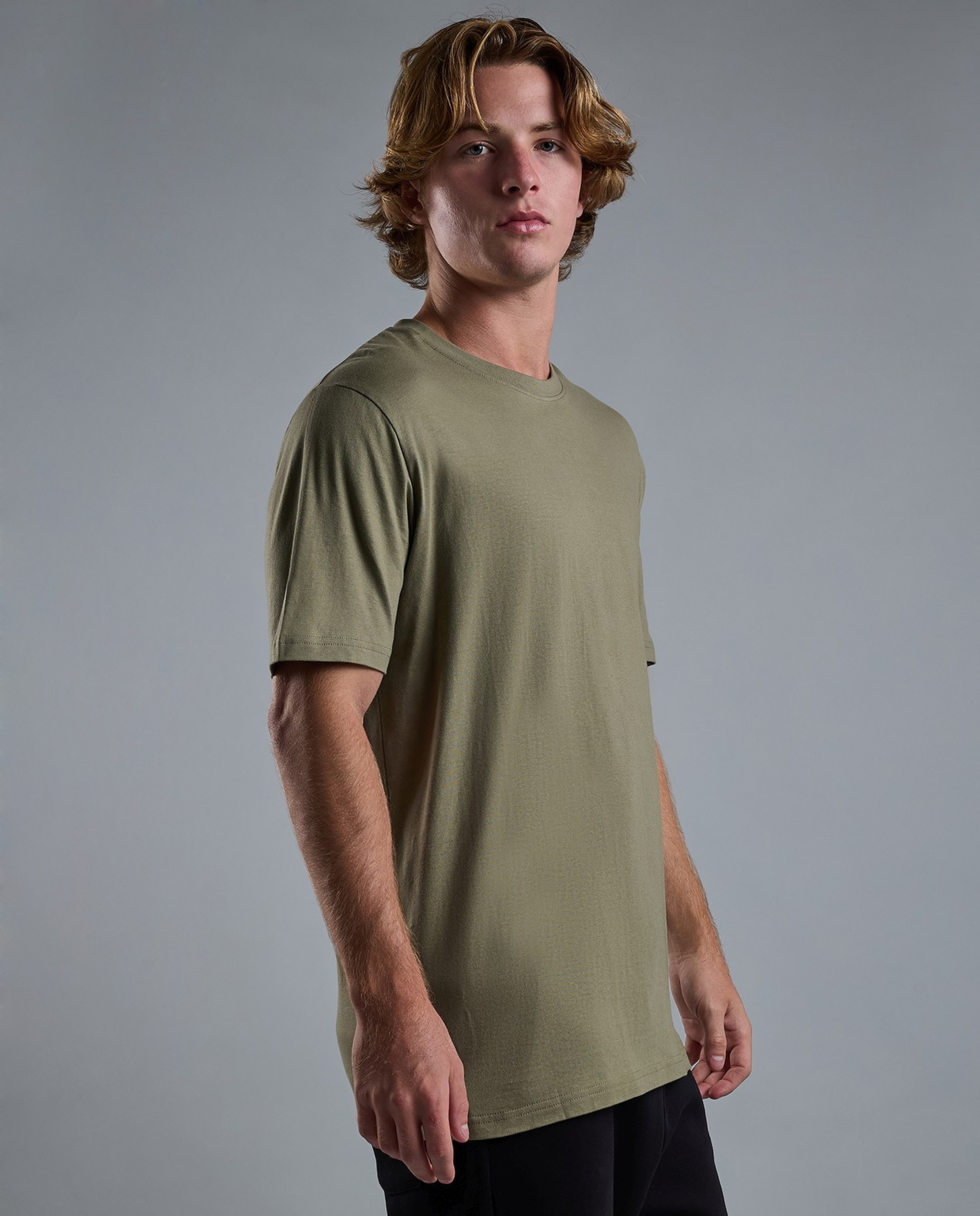 Solid T-Shirt with Crew Neck and Short Sleeves