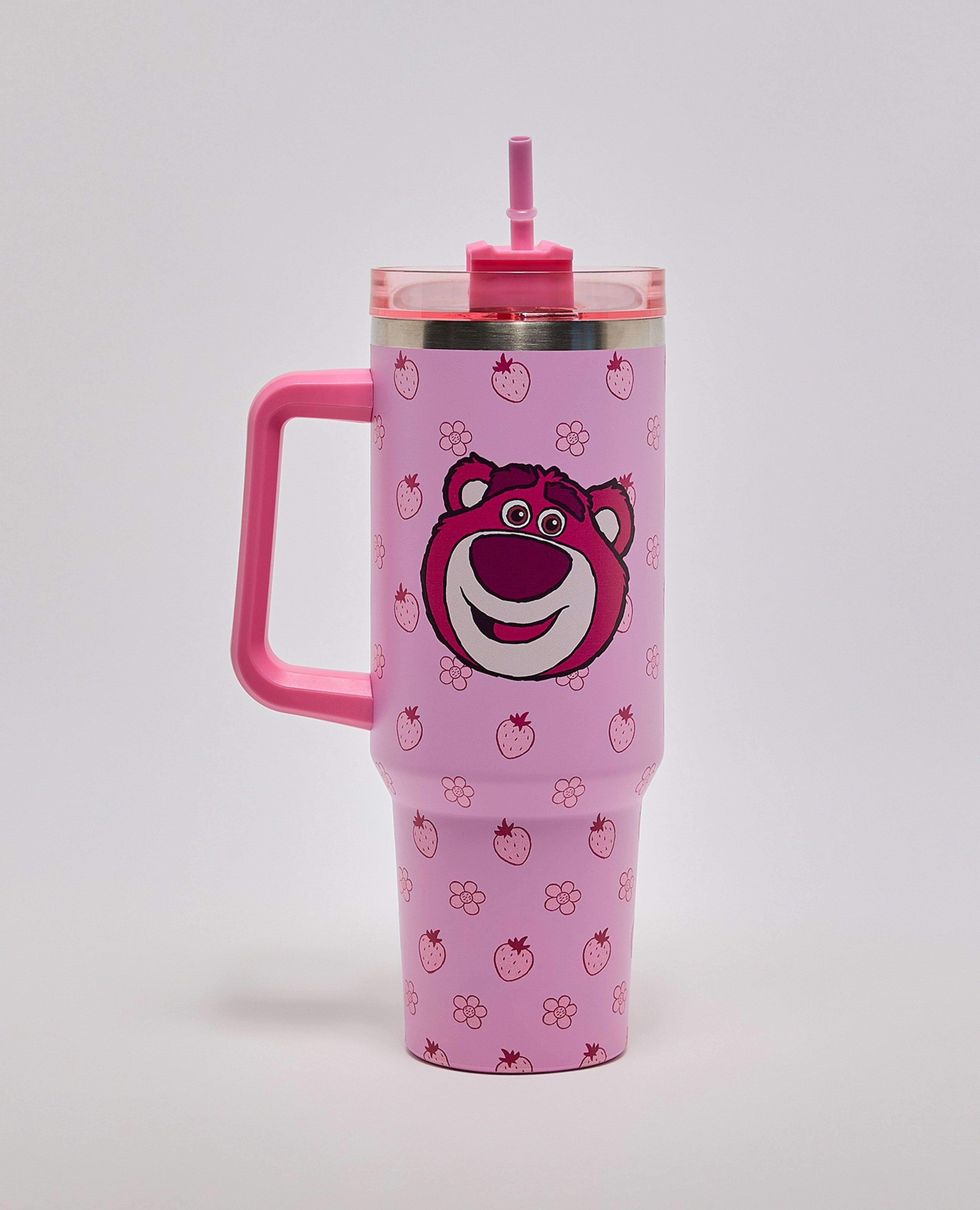 كوب تامبلر بطبعة دب مع شفاط - 1200 مل