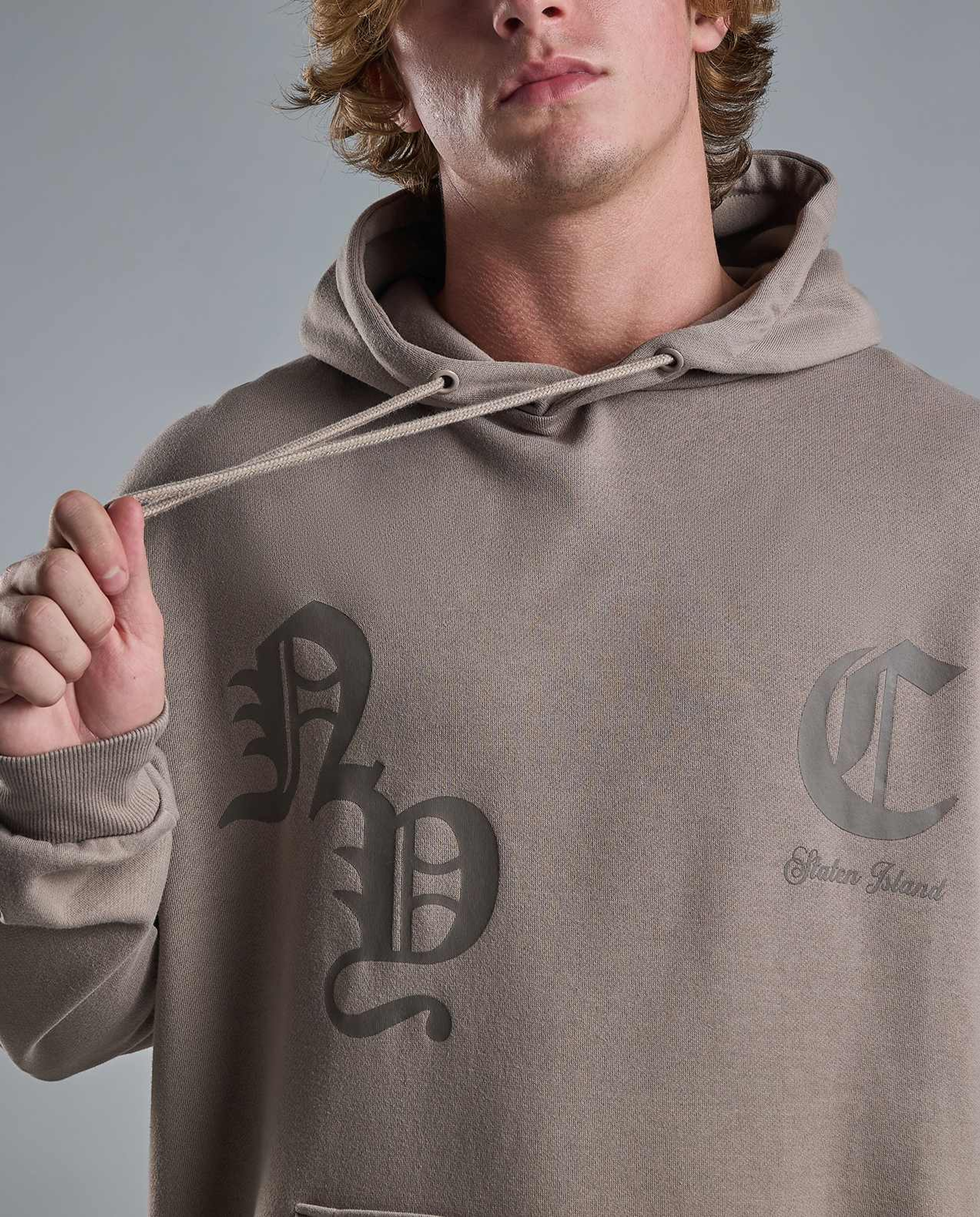 Printed Hoodie with Long Sleeves